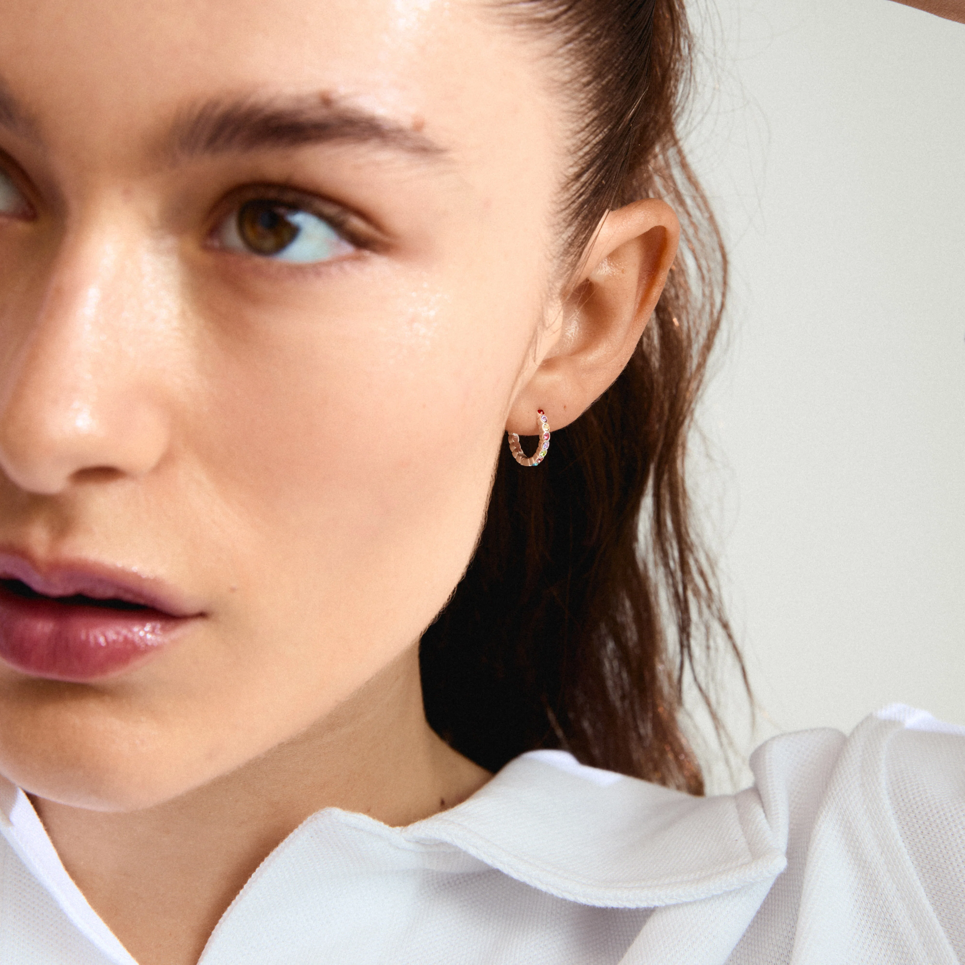 KLEOPRATRA hoop earrings silver-plated - Image 2