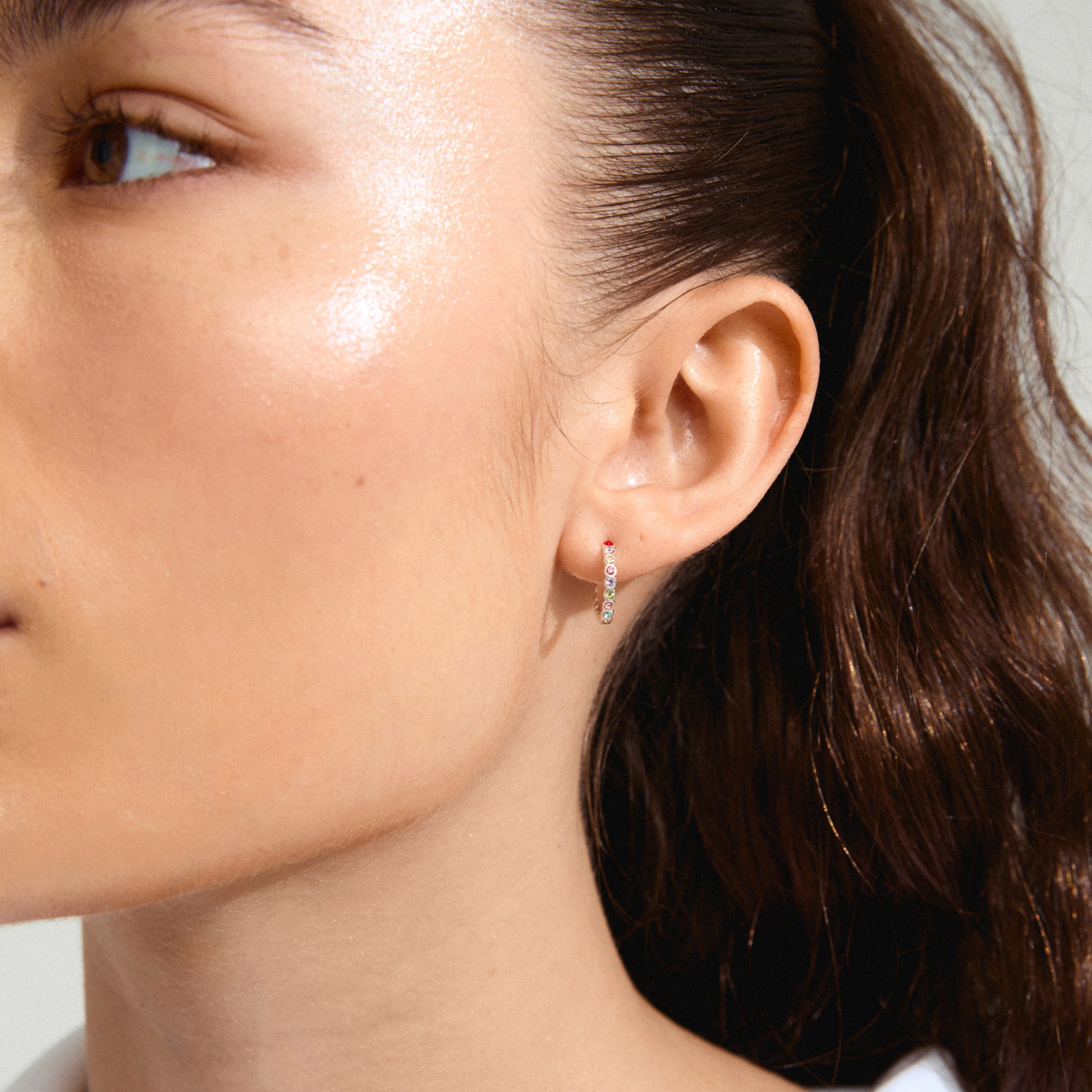 KLEOPRATRA hoop earrings silver-plated - Image 3