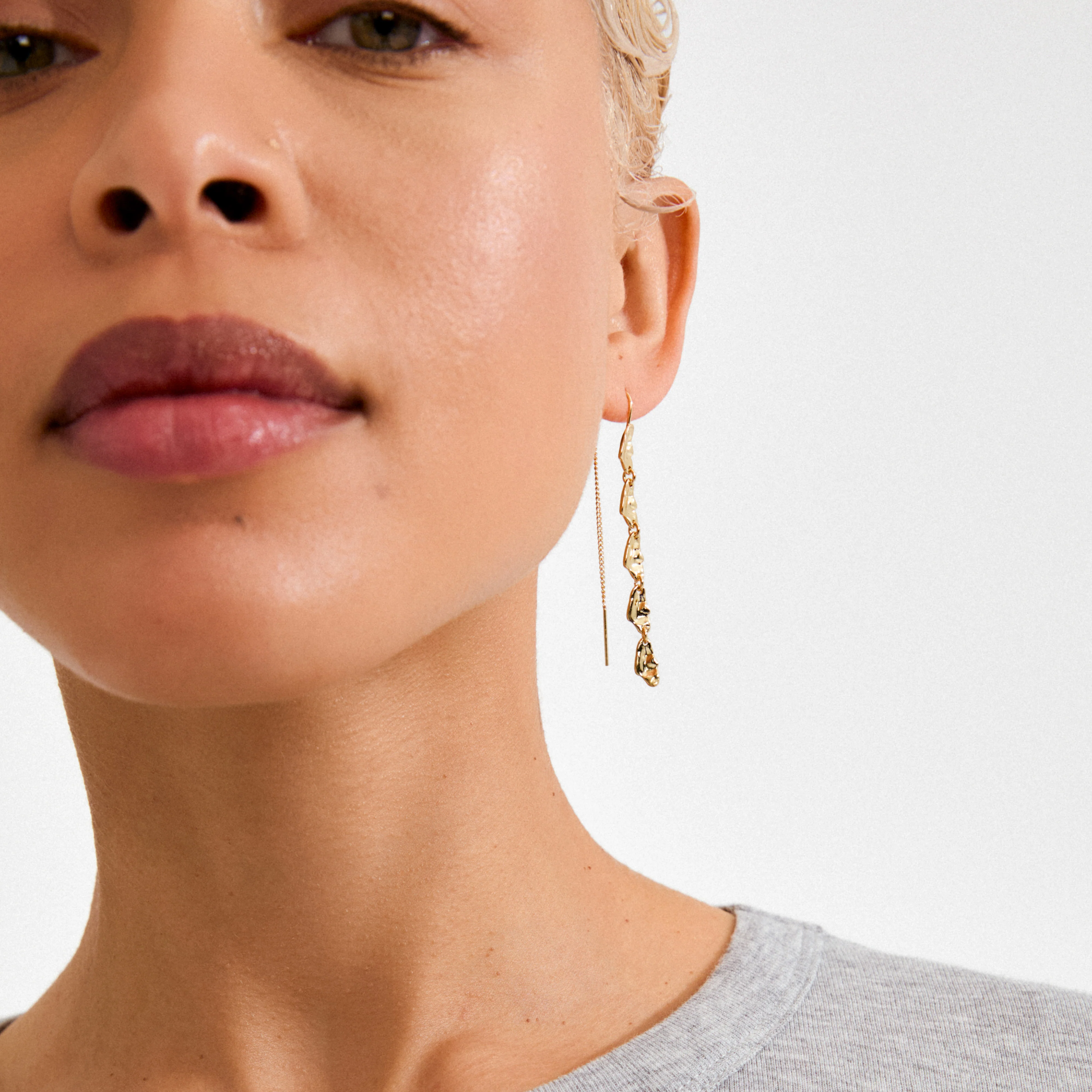 ELIYAH chain earrings gold-plated - Image 3