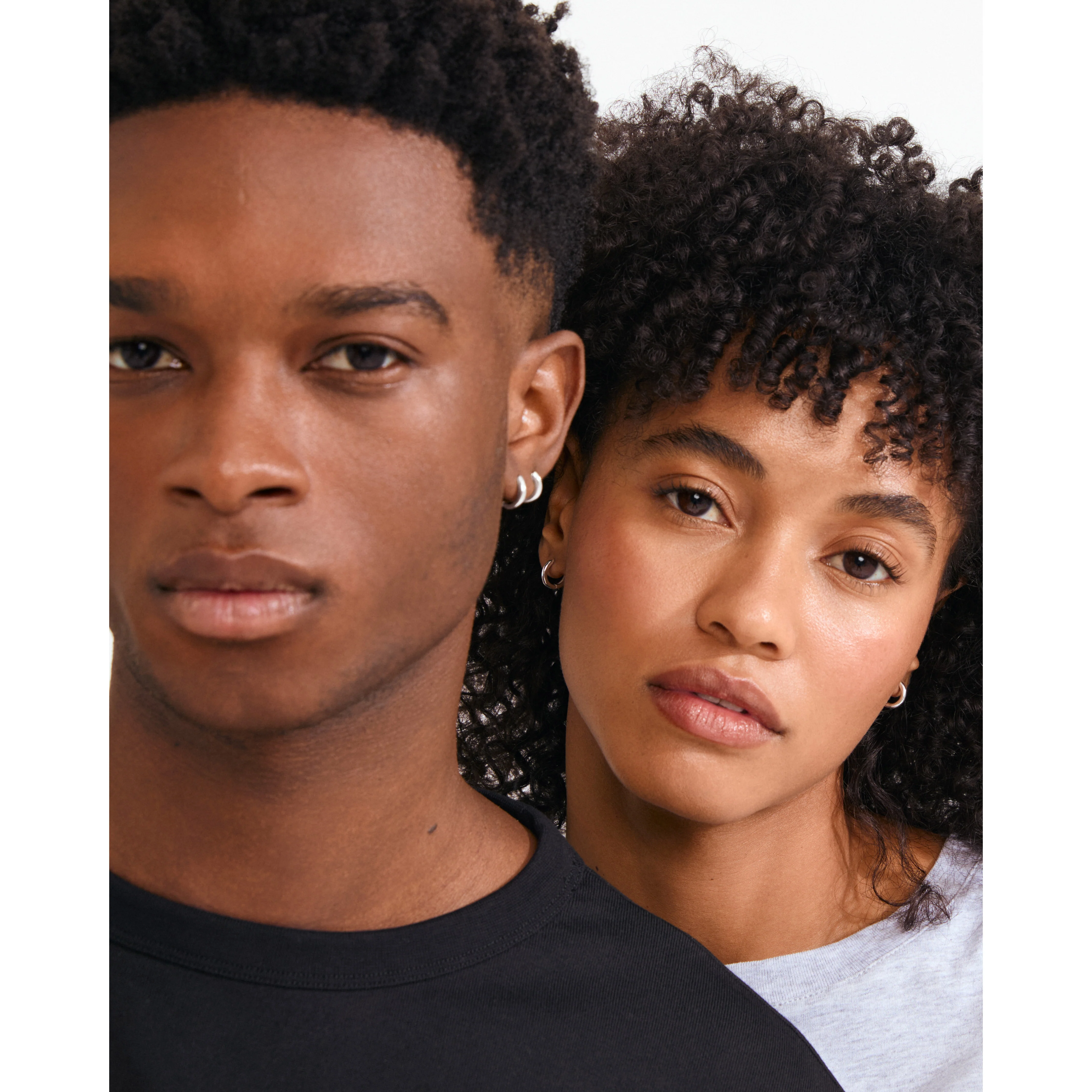 TYRA chunky mini hoop earrings silver-plated - Image 2
