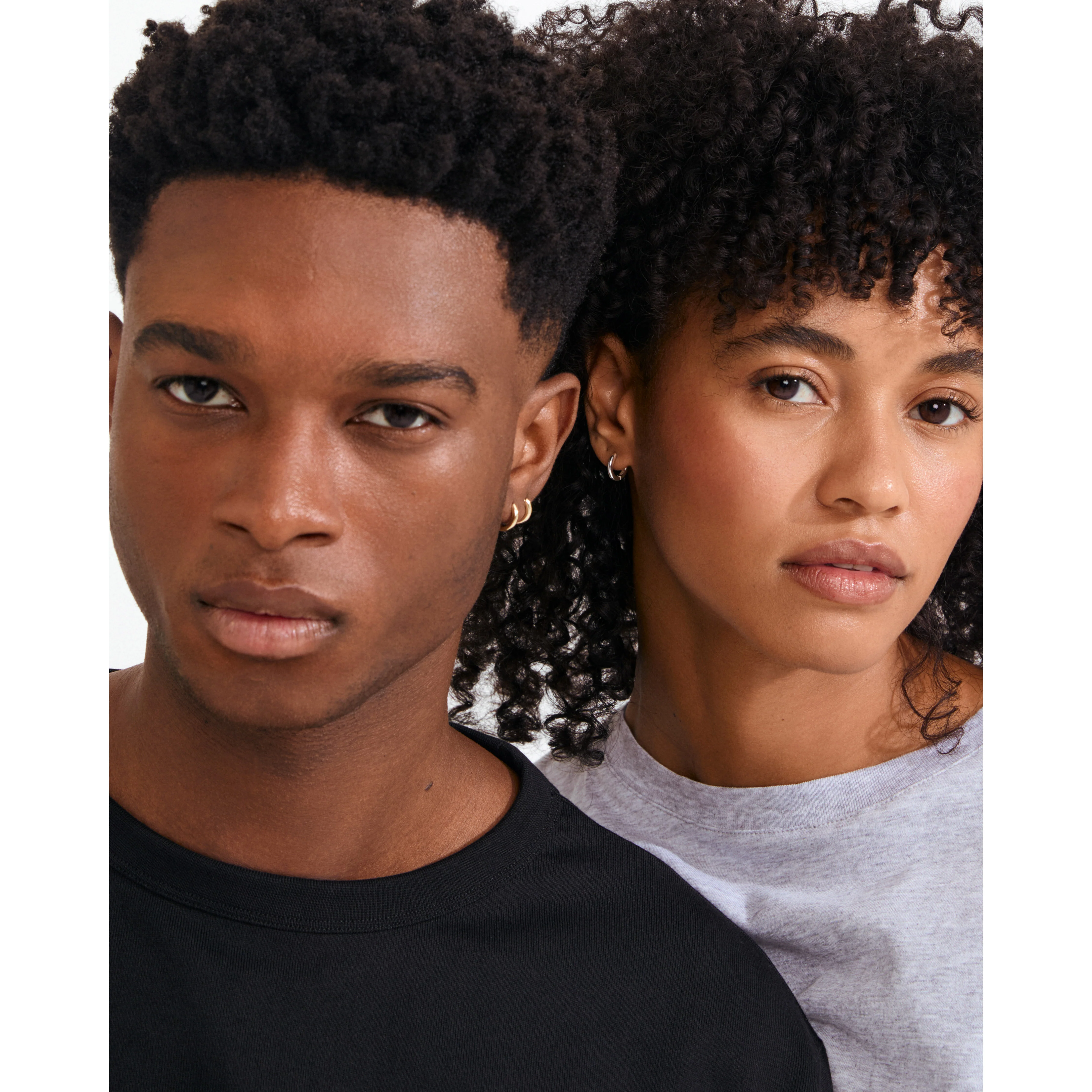 TYRA chunky mini hoop earrings silver-plated - Image 3