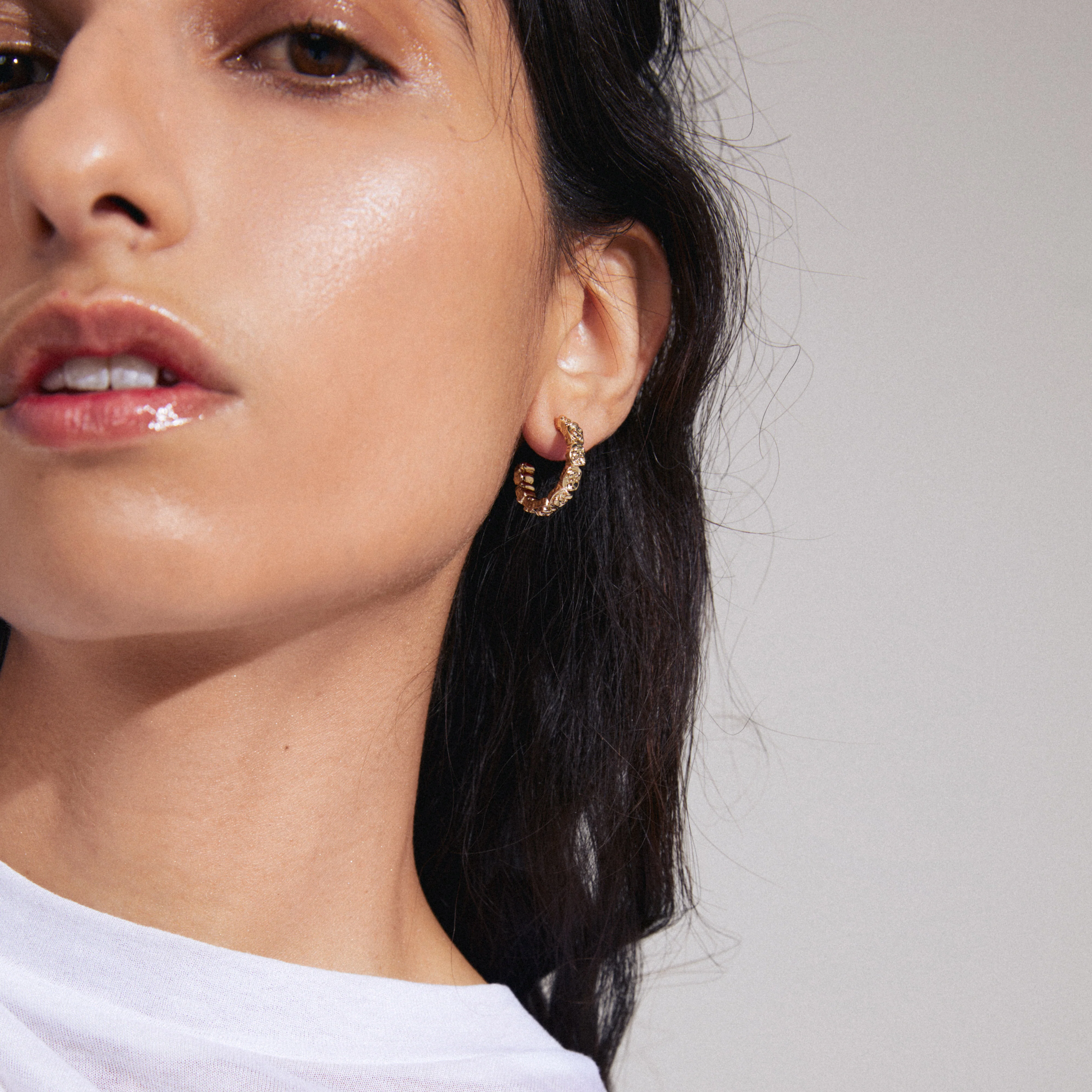 SCOTTIE hoop earrings gold-plated - Image 3