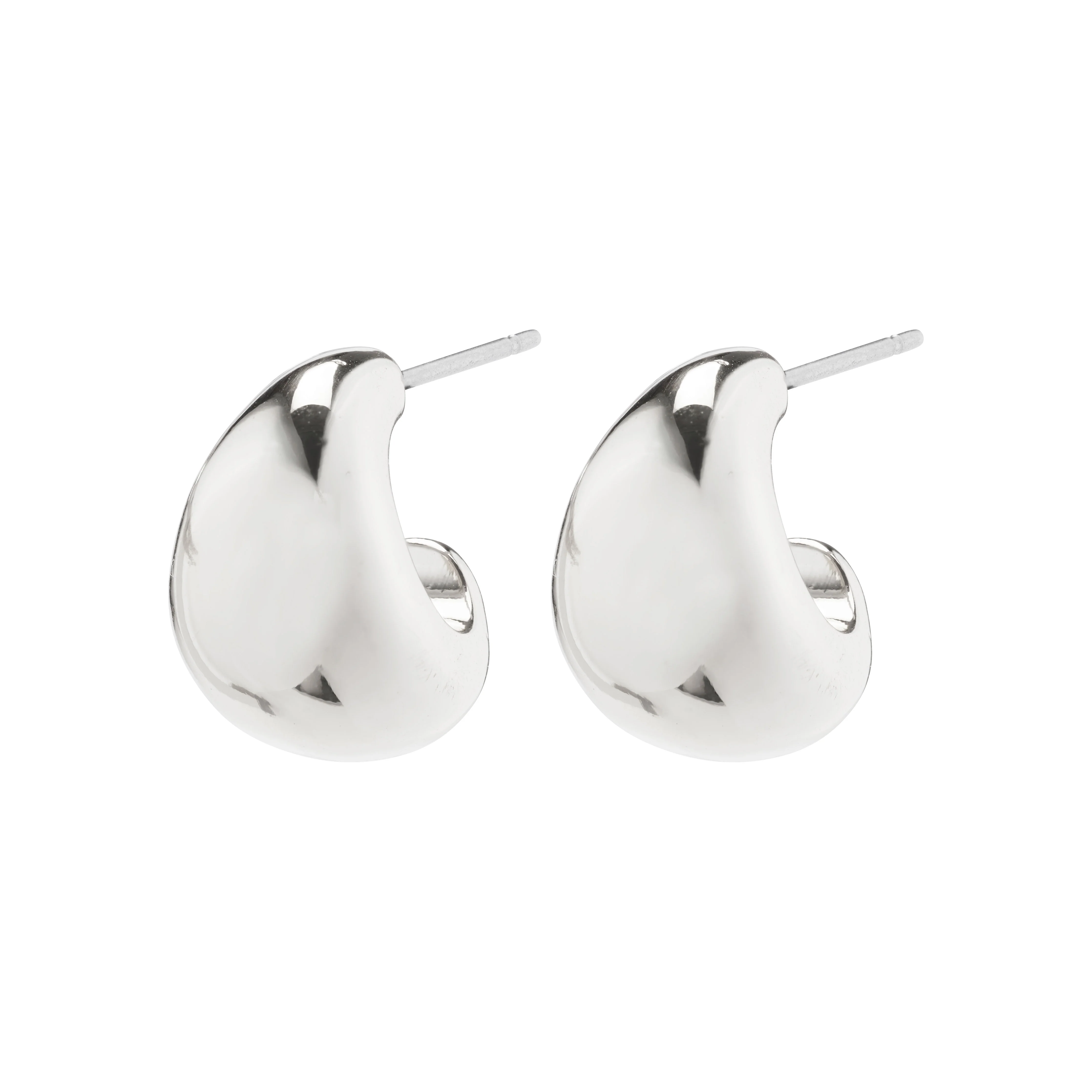 ALEXANE chunky mini hoop earrings silver-plated