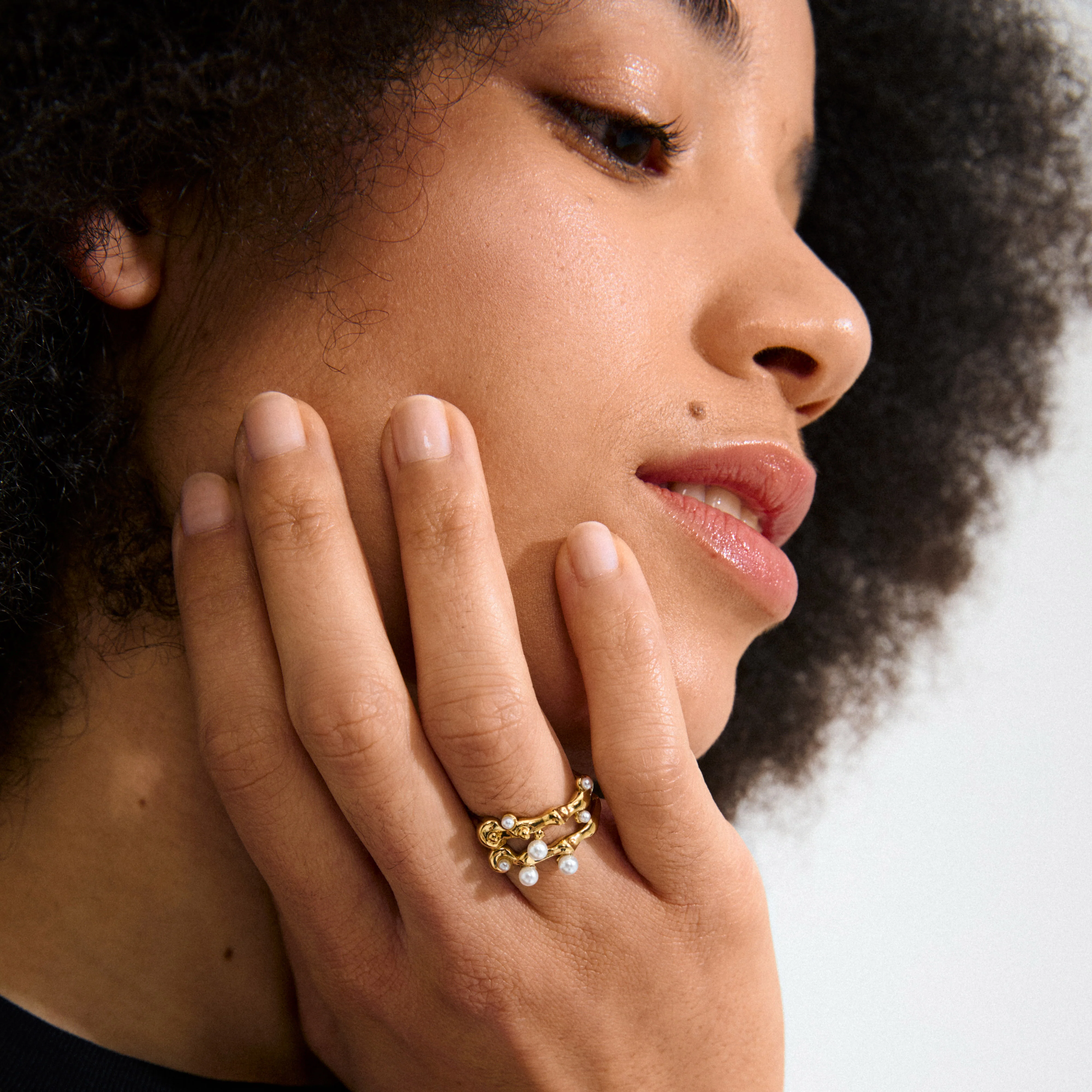 HADLEY rings, 2-in-1 set, gold-plated - Image 3