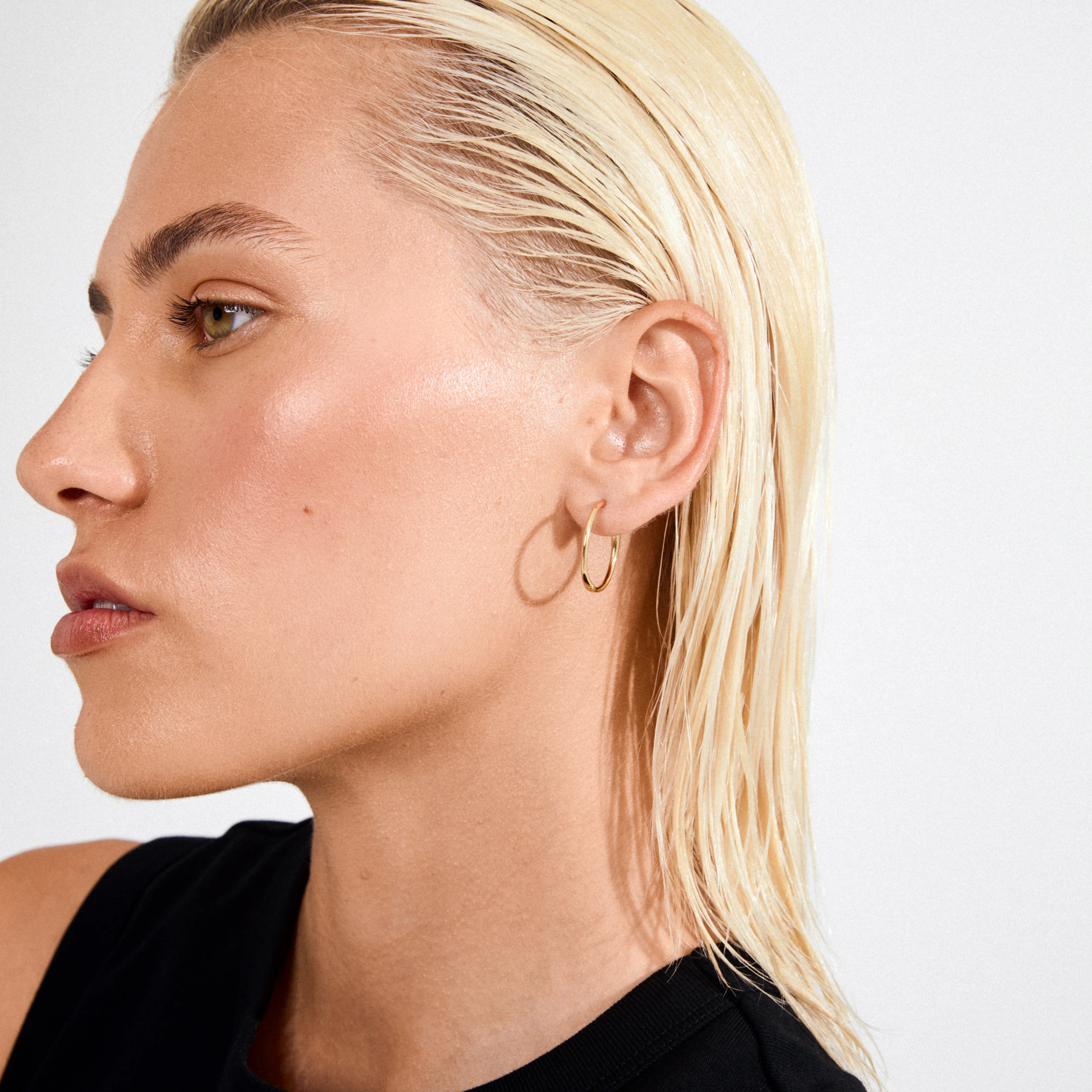 EANNA large hoops gold-plated - Image 2