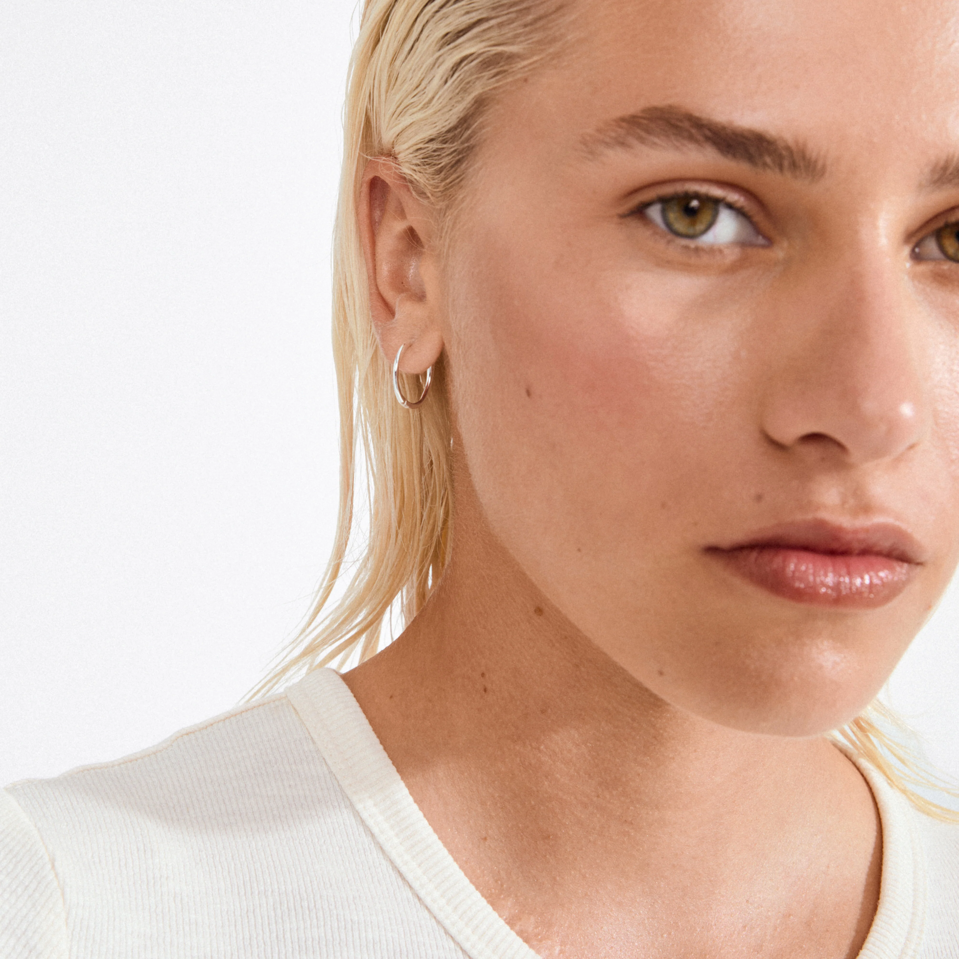EANNA medium hoops silver-plated - Image 2