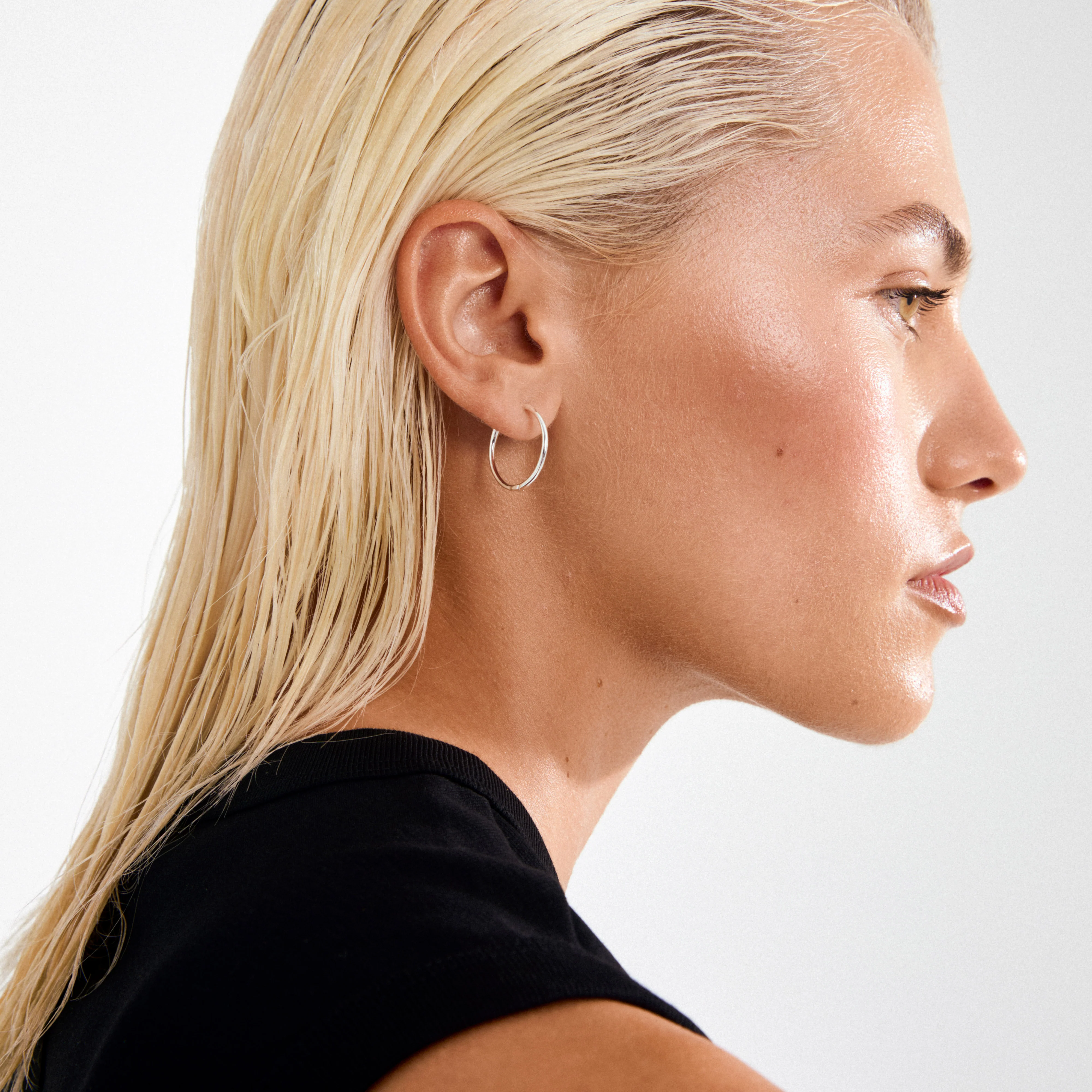 EANNA large hoops silver-plated - Image 3