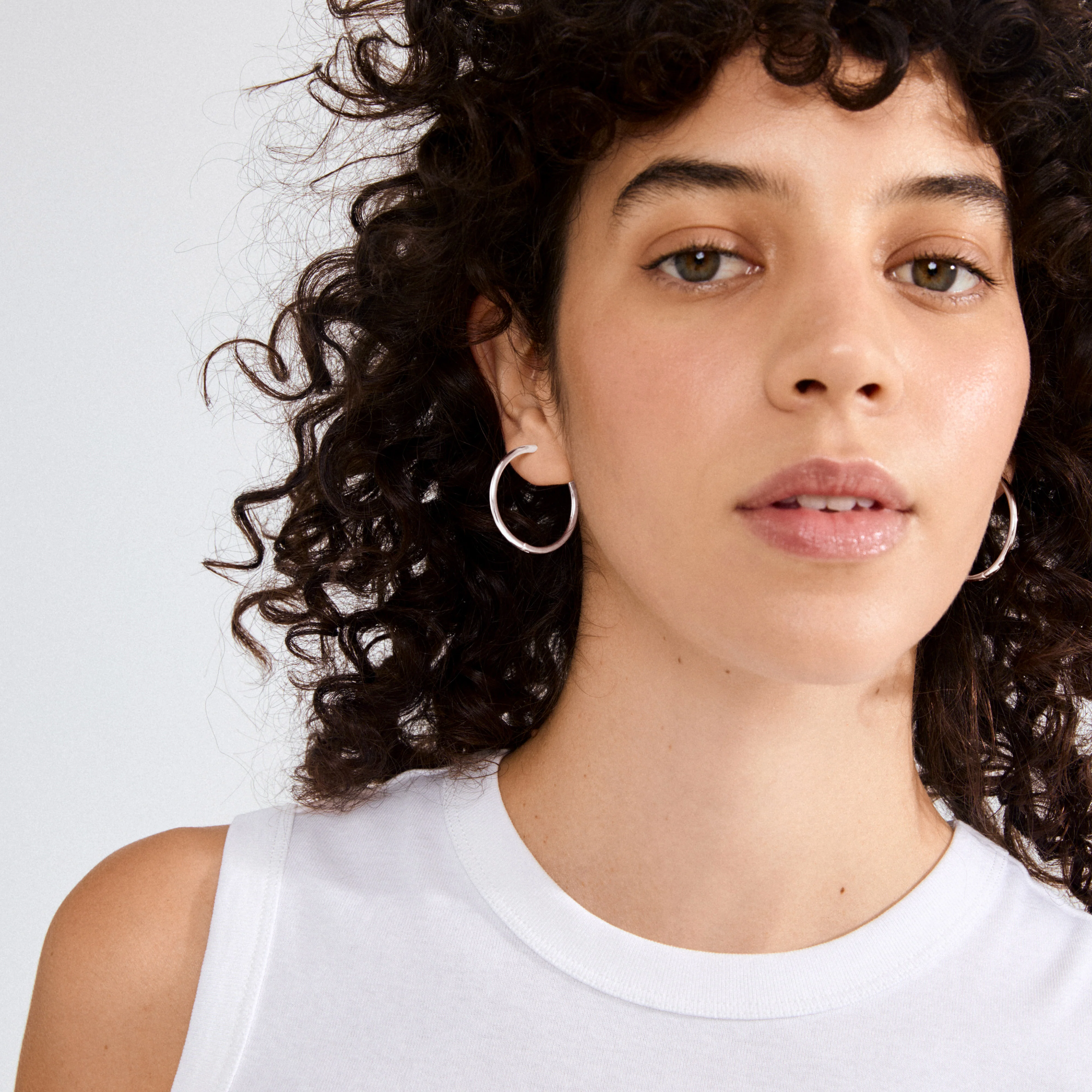 EANNA maxi hoops silver-plated - Image 2