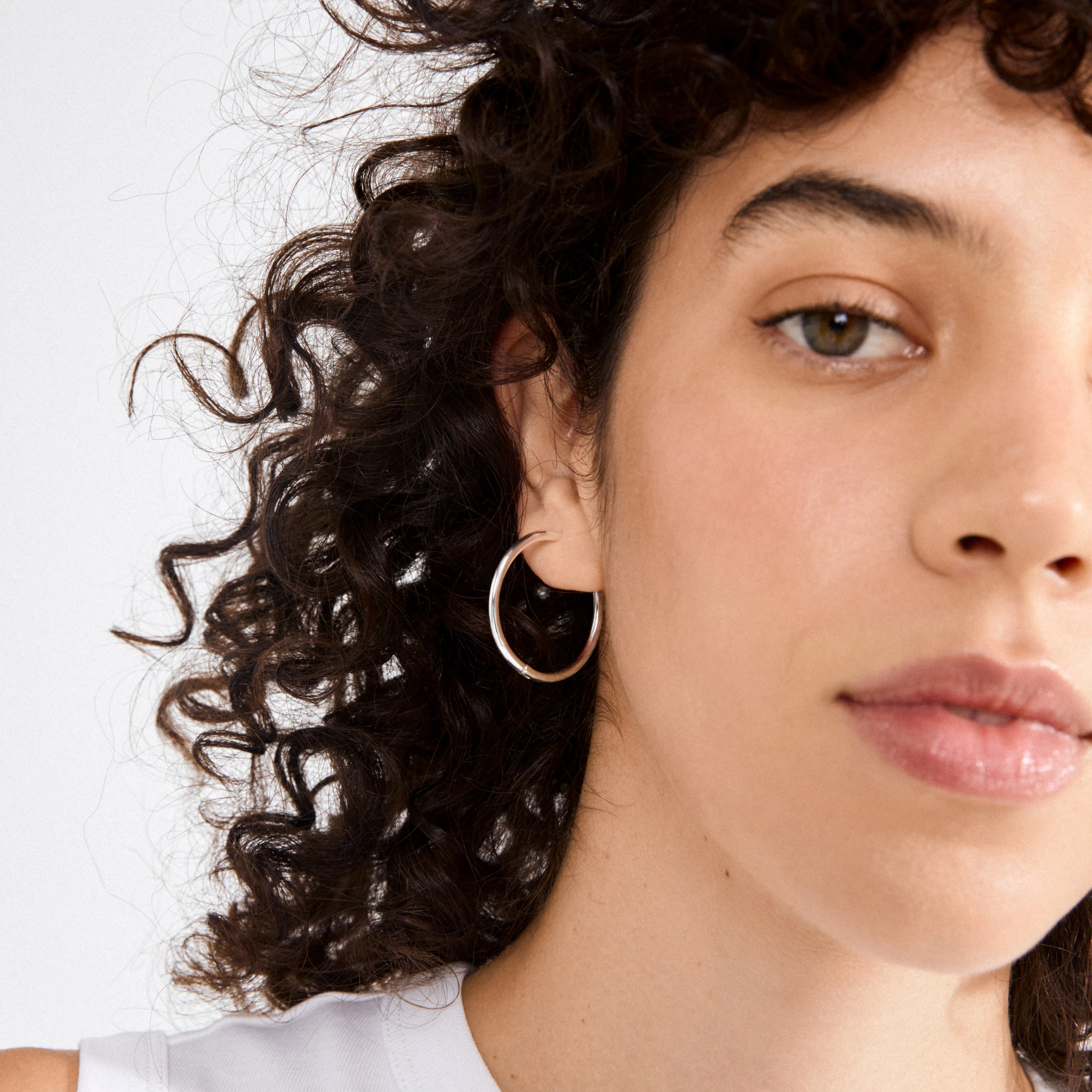 EANNA maxi hoops silver-plated - Image 3