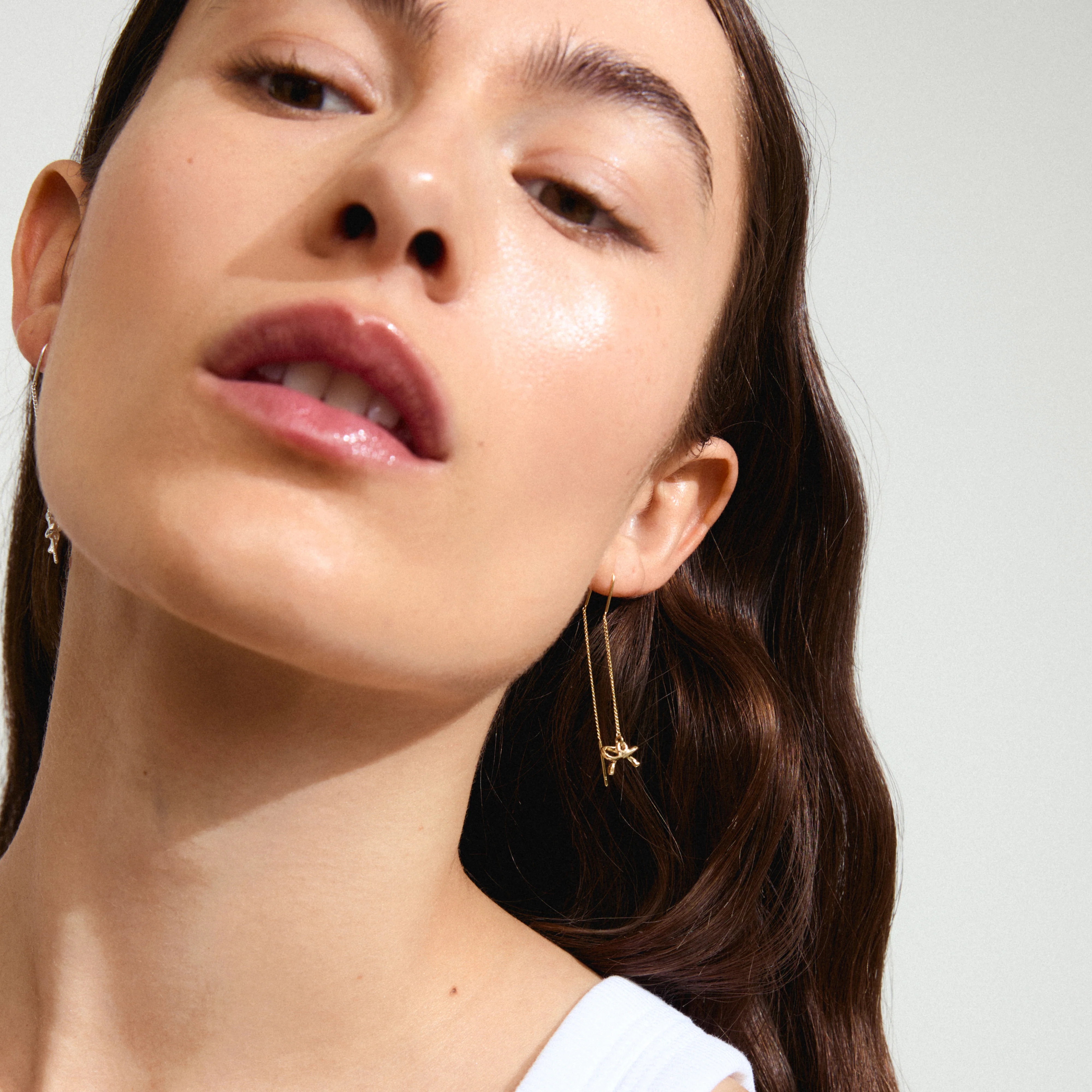 LYSANDRA chain earrings gold-plated - Image 2
