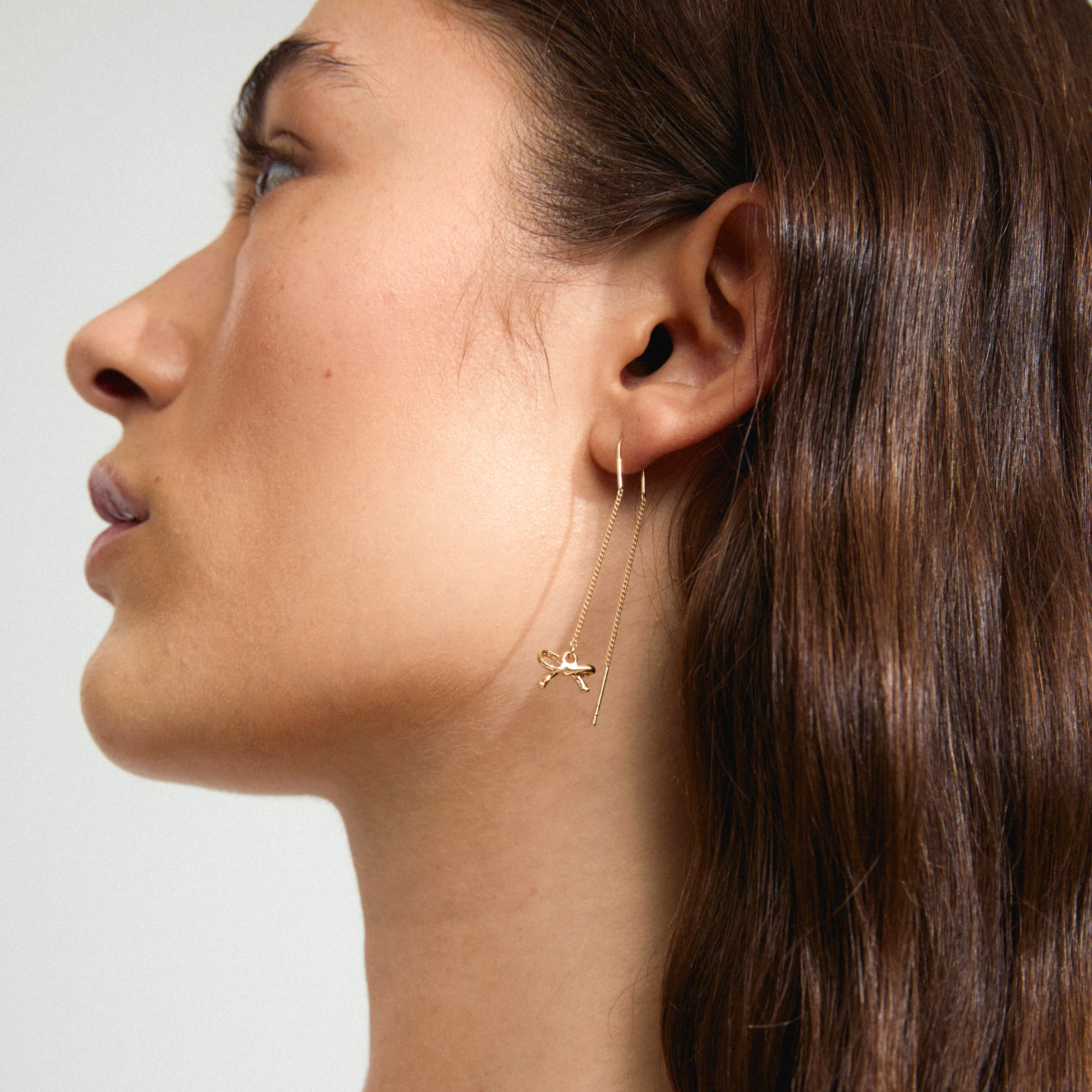 LYSANDRA chain earrings gold-plated - Image 3