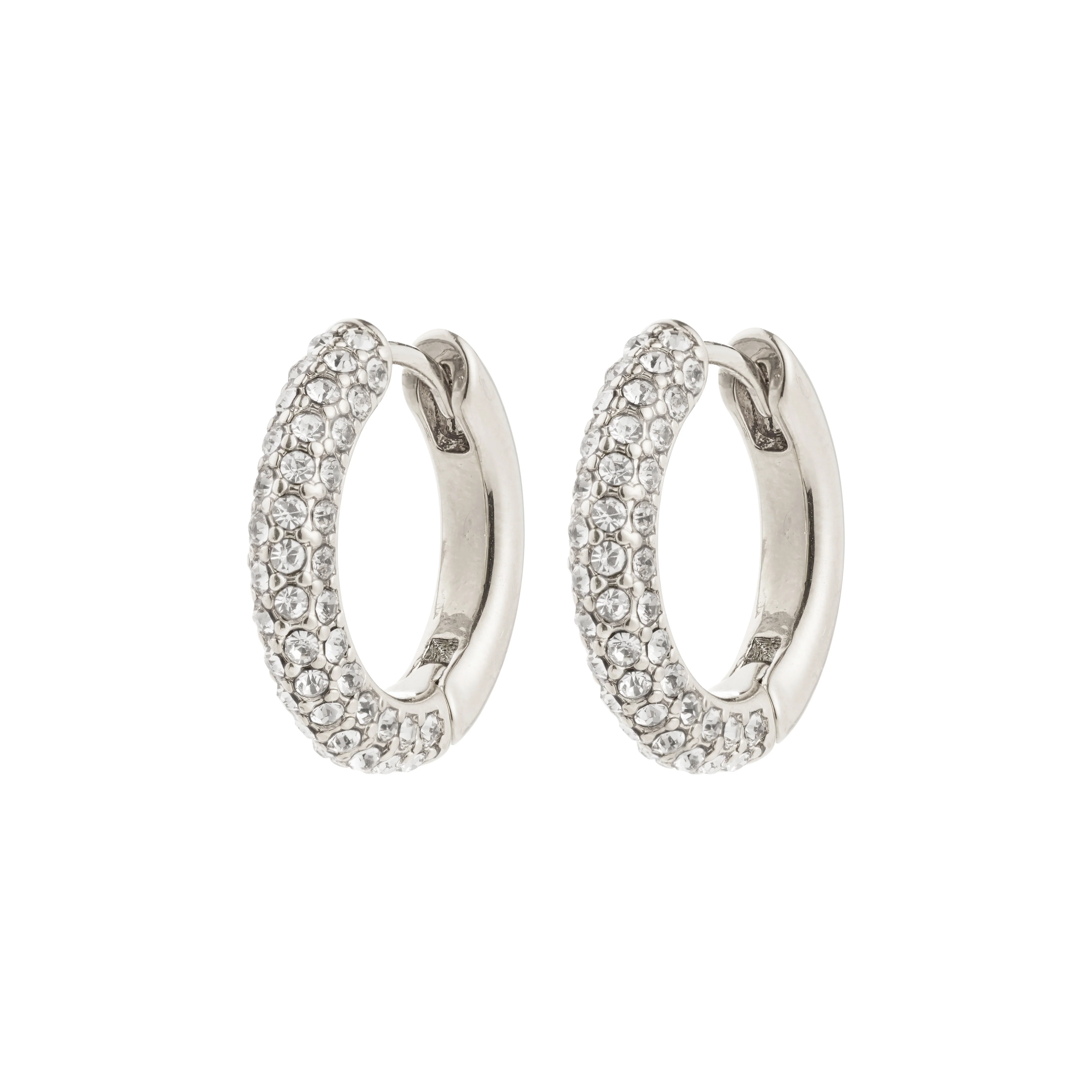 TATUM medium hoops silver-plated