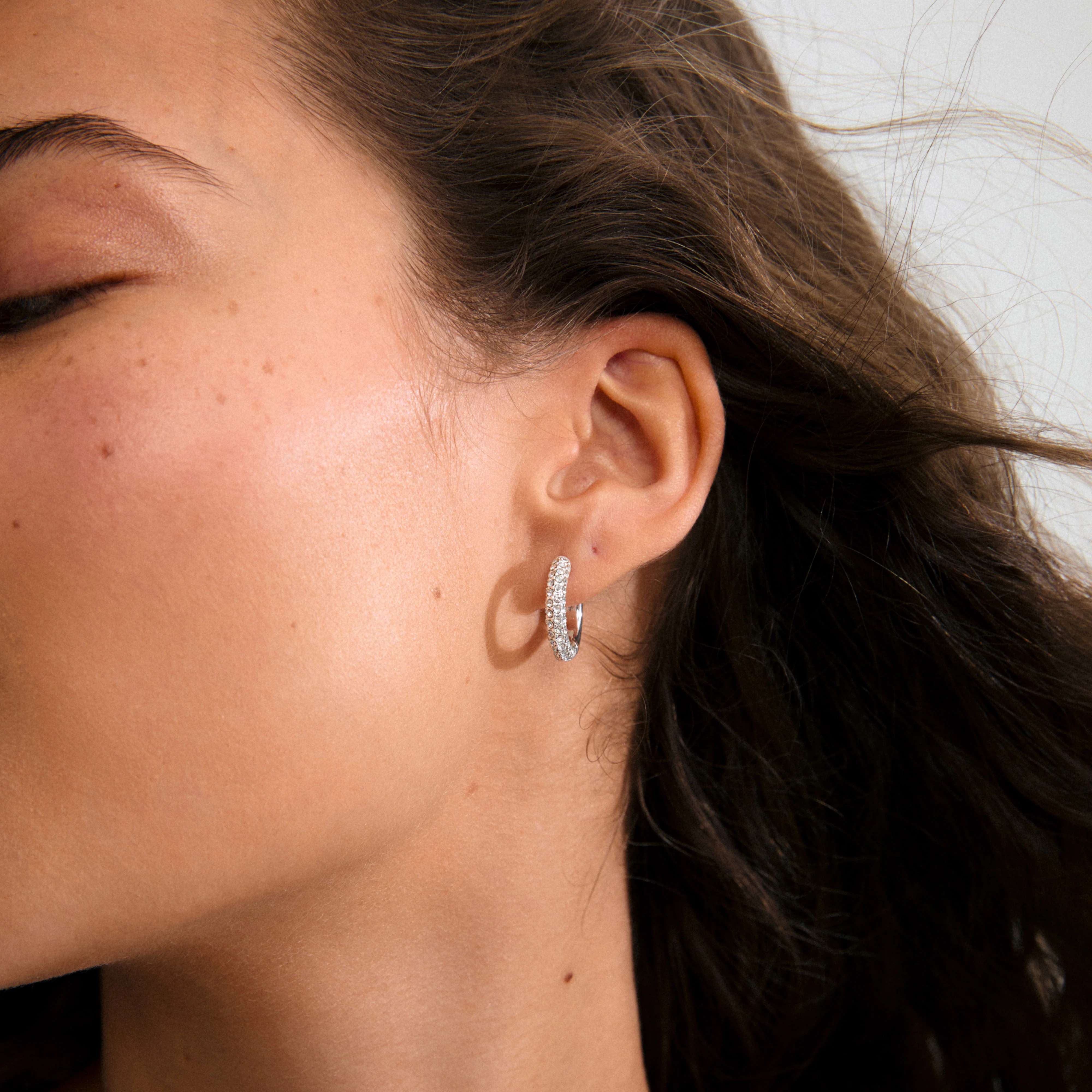 TATUM medium hoops silver-plated - Image 3