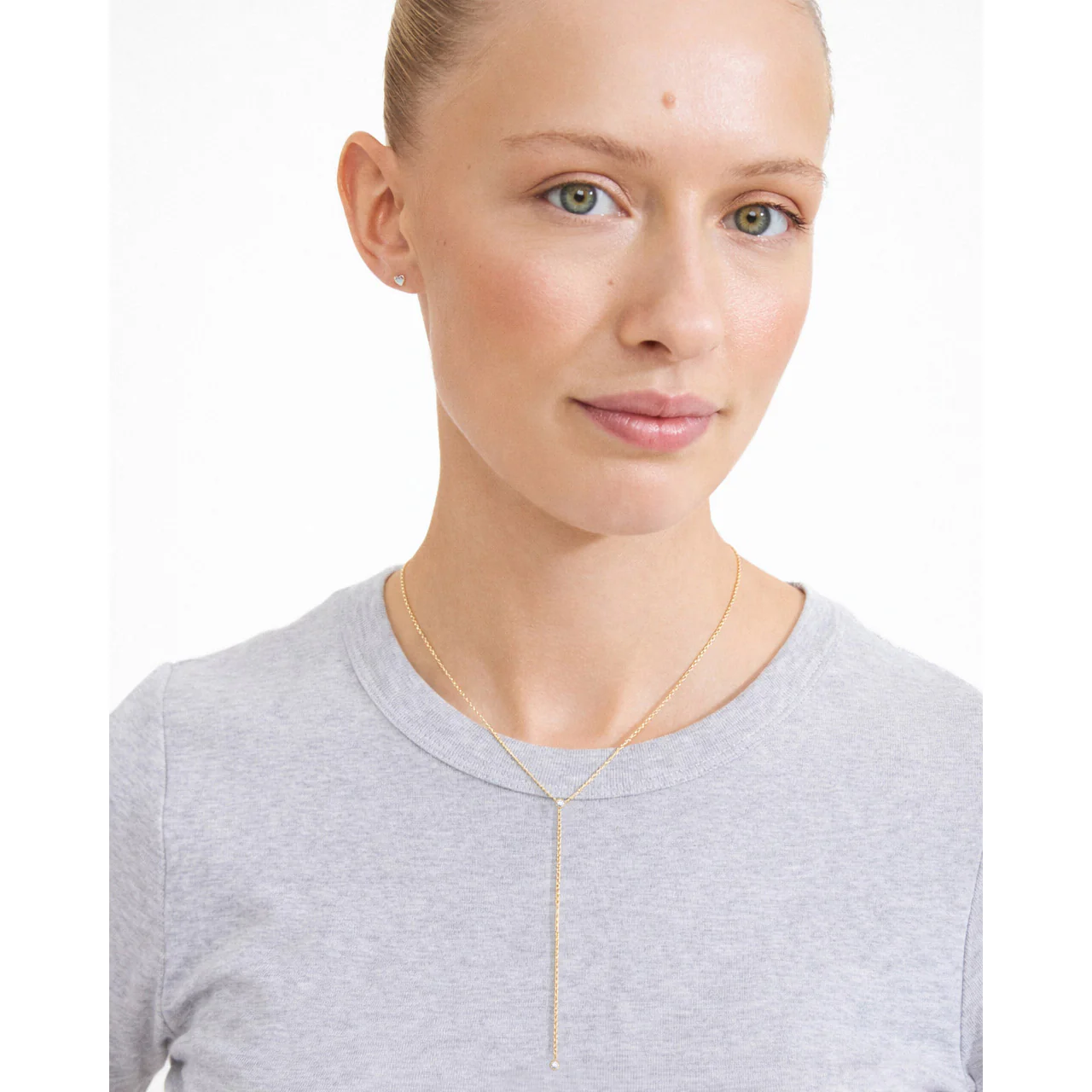 LUMI Y-necklace gold-plated - Image 2