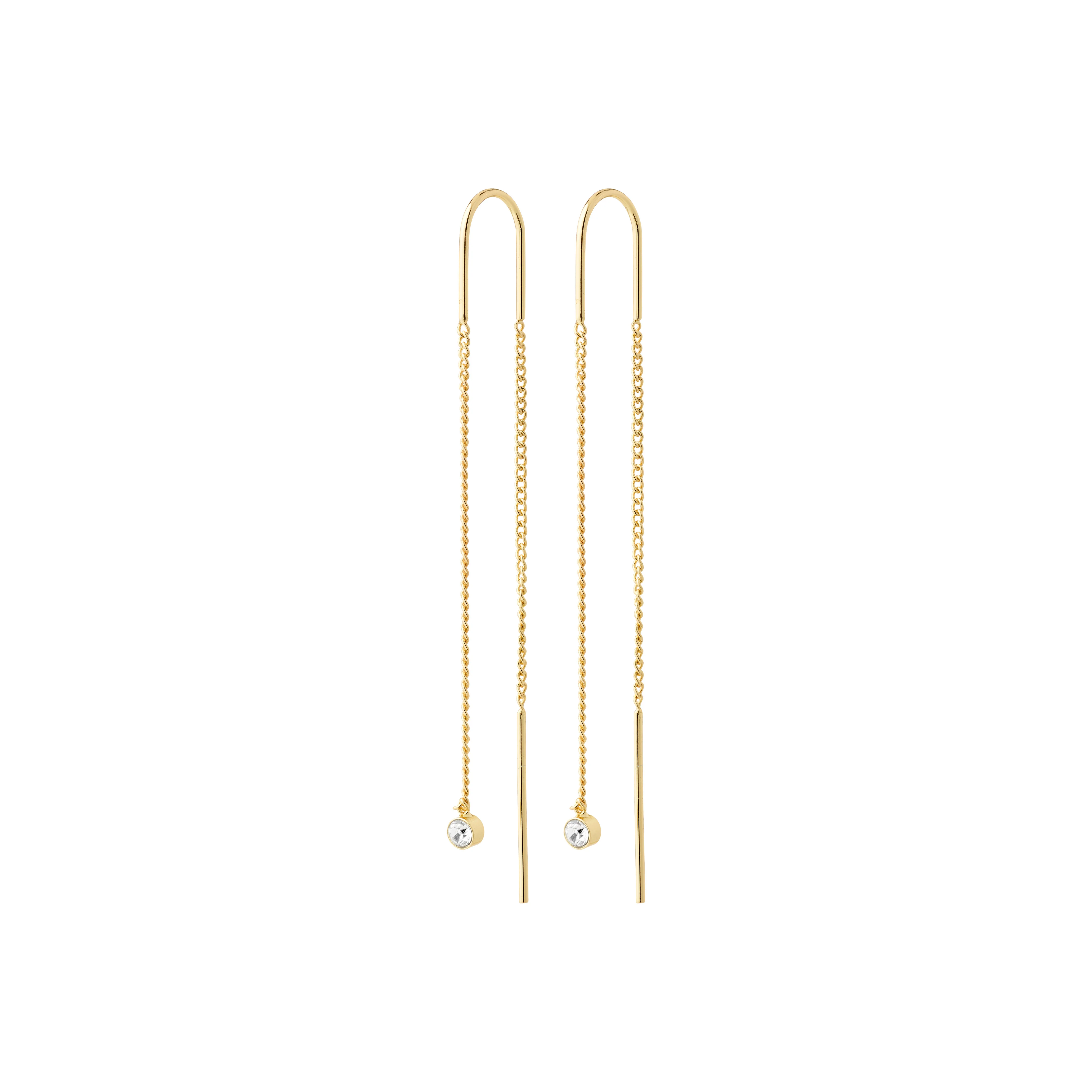 LUMI  chain earrings gold-plated