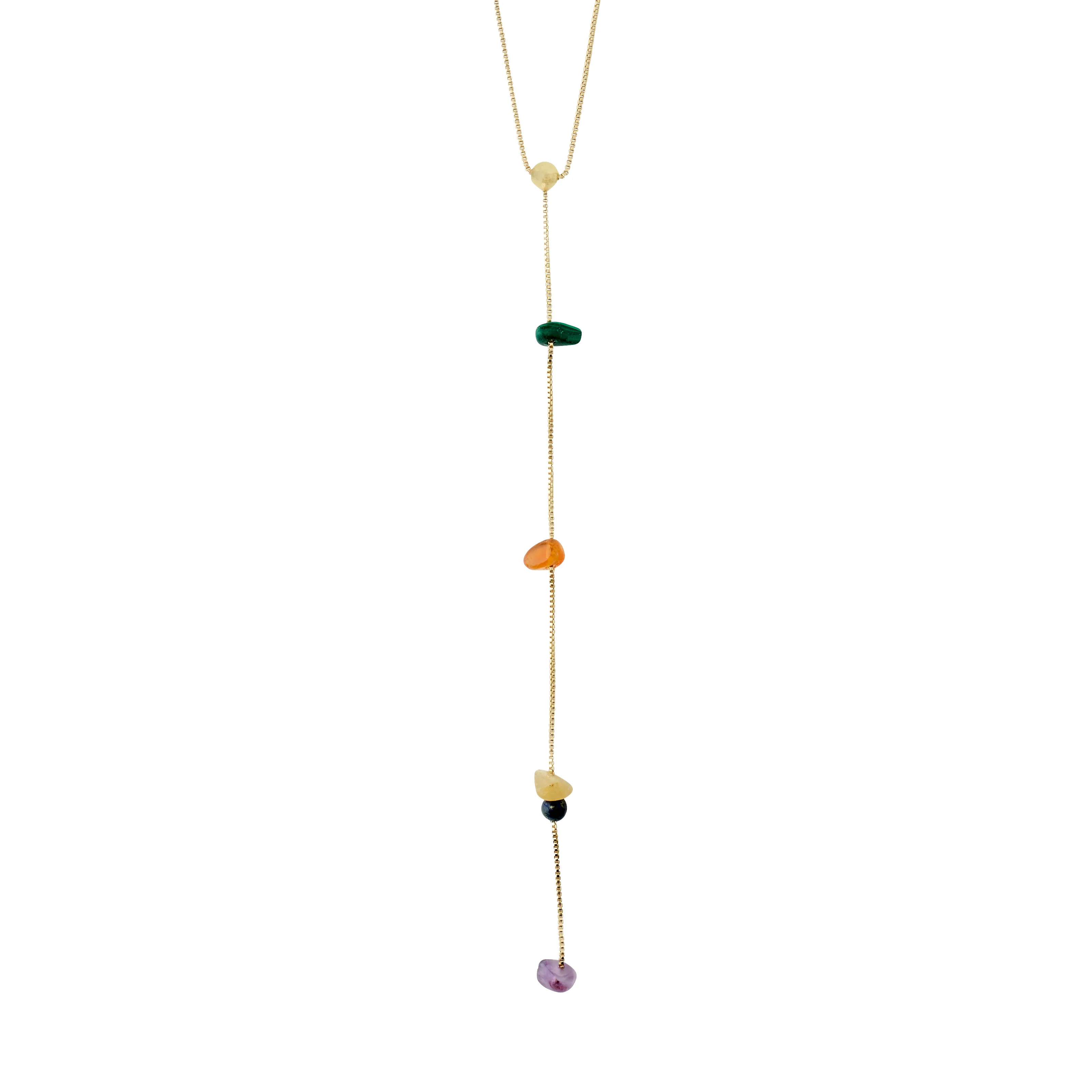 NARI Y-necklace gold-plated