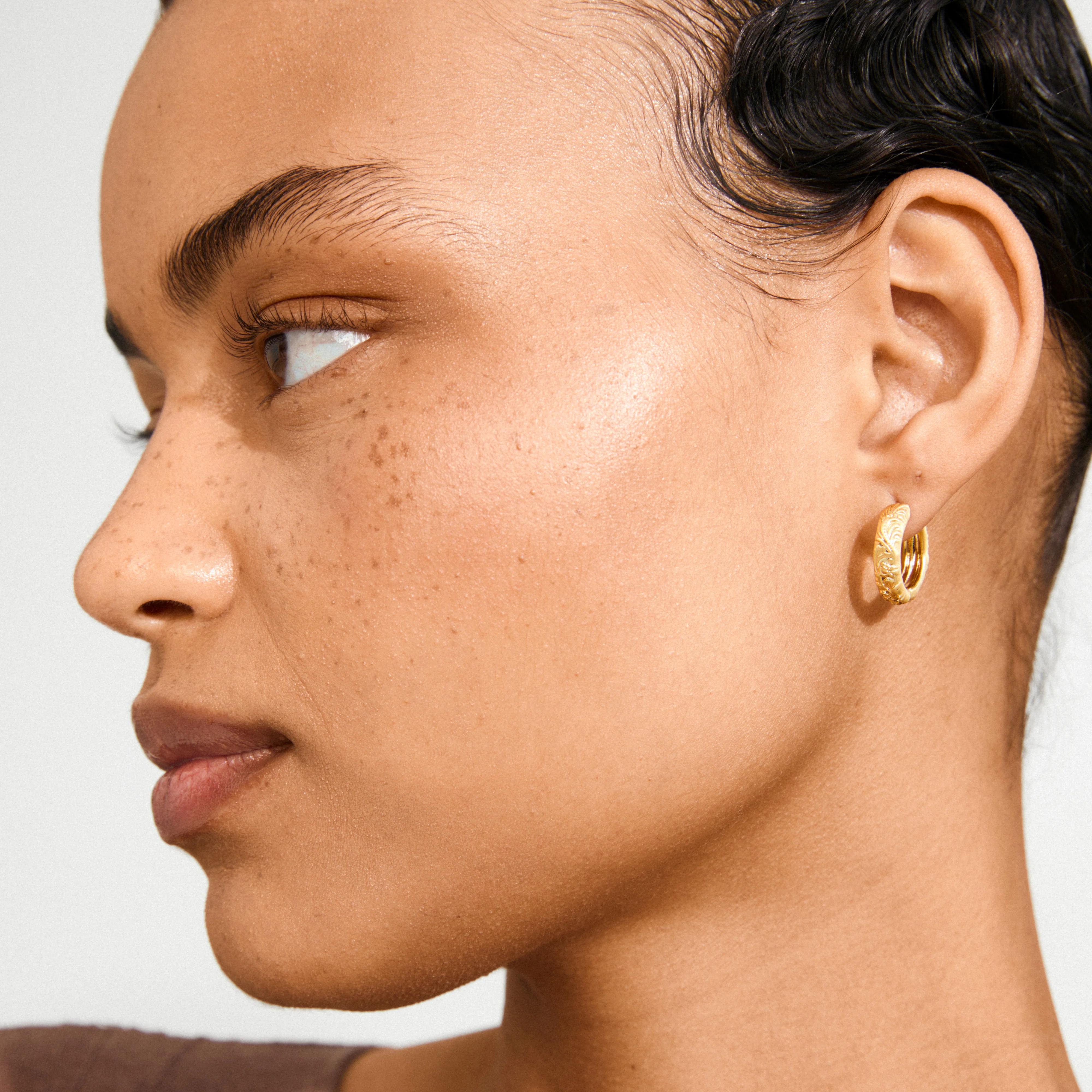 ELFRIDA hoop earrings gold-plated - Image 3