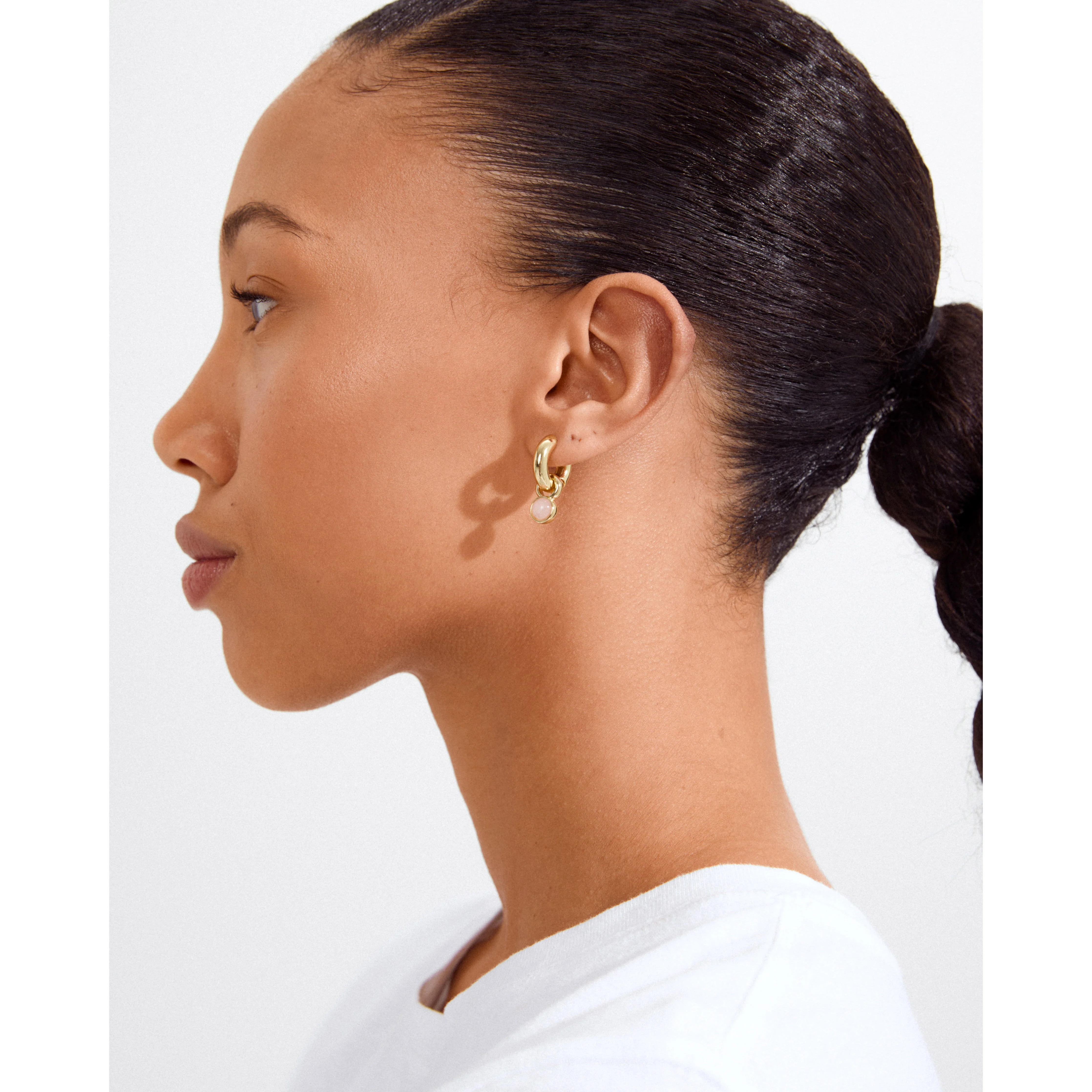 EVAH rosa hoop earrings gold-plated - Image 2