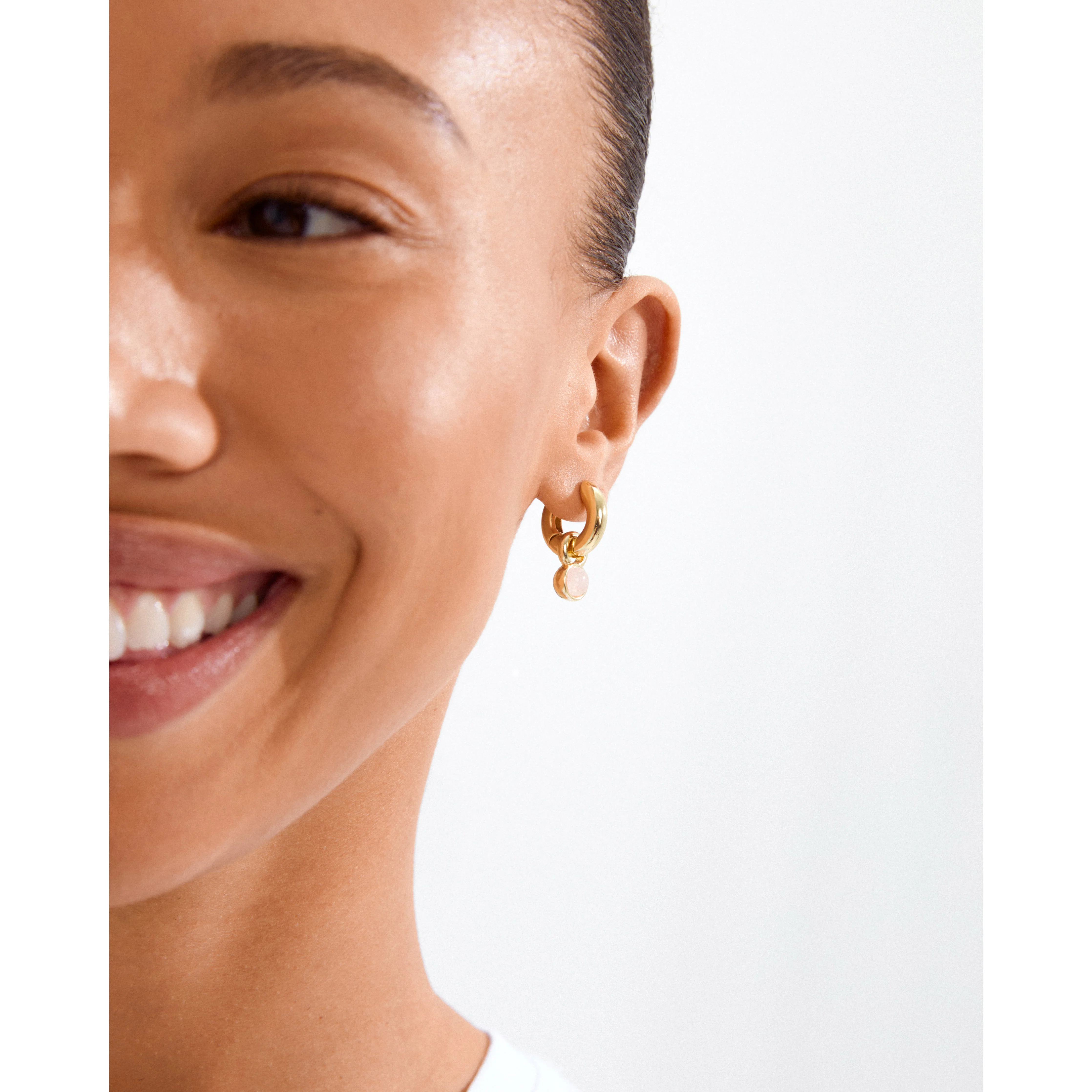 EVAH rosa hoop earrings gold-plated - Image 3