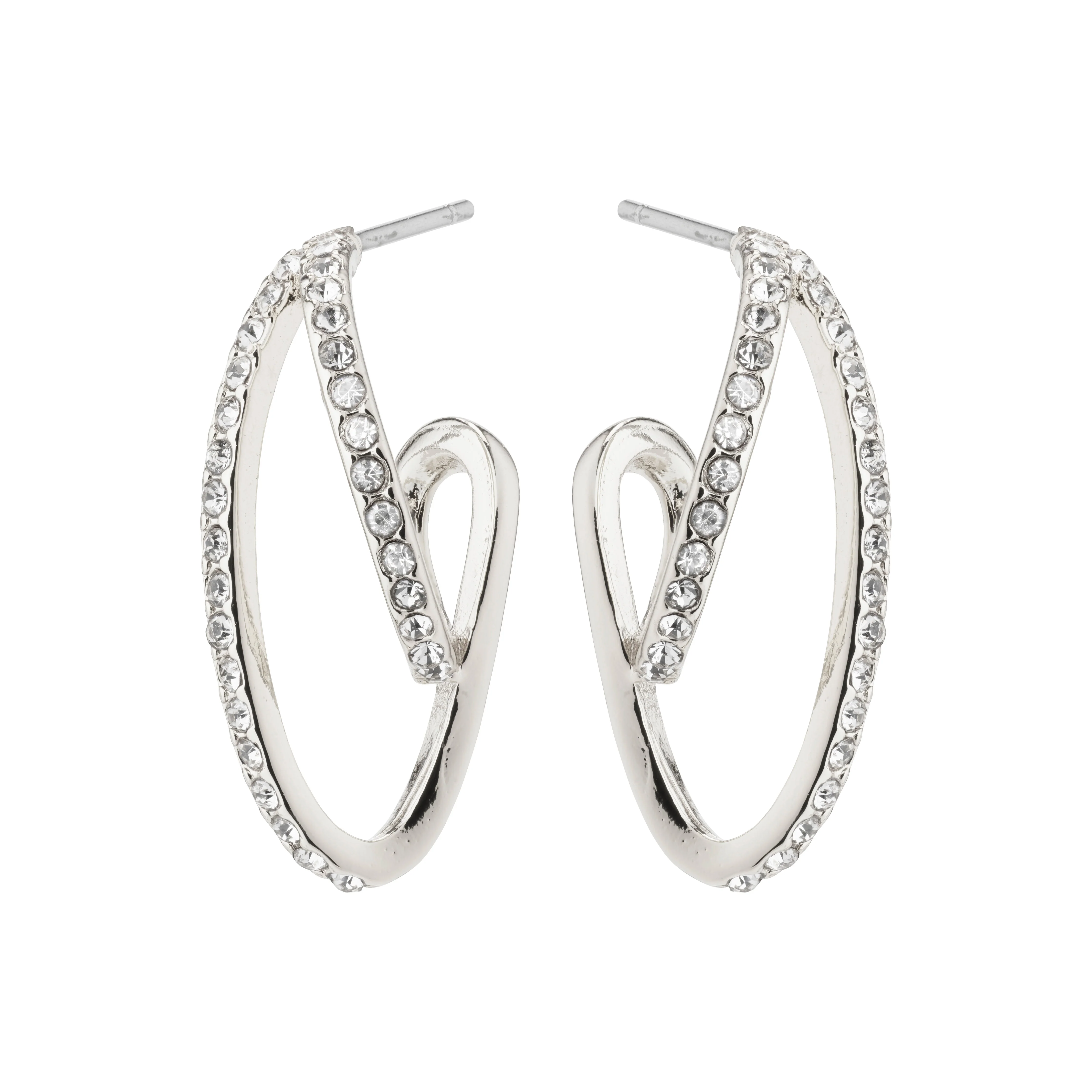 ETTY crystal earrings silver-plated