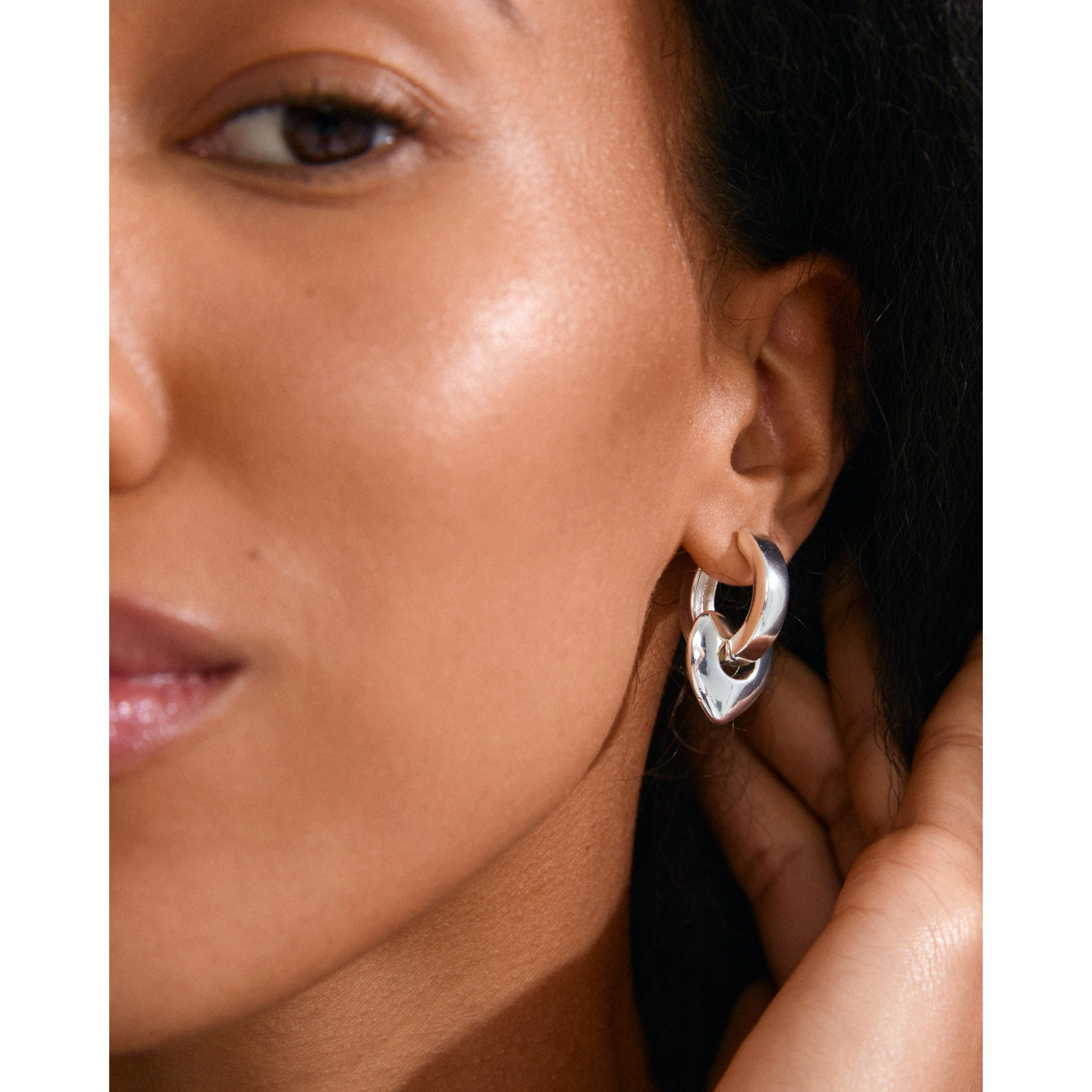 IOKASTE chunky hoops silver-plated - Image 4