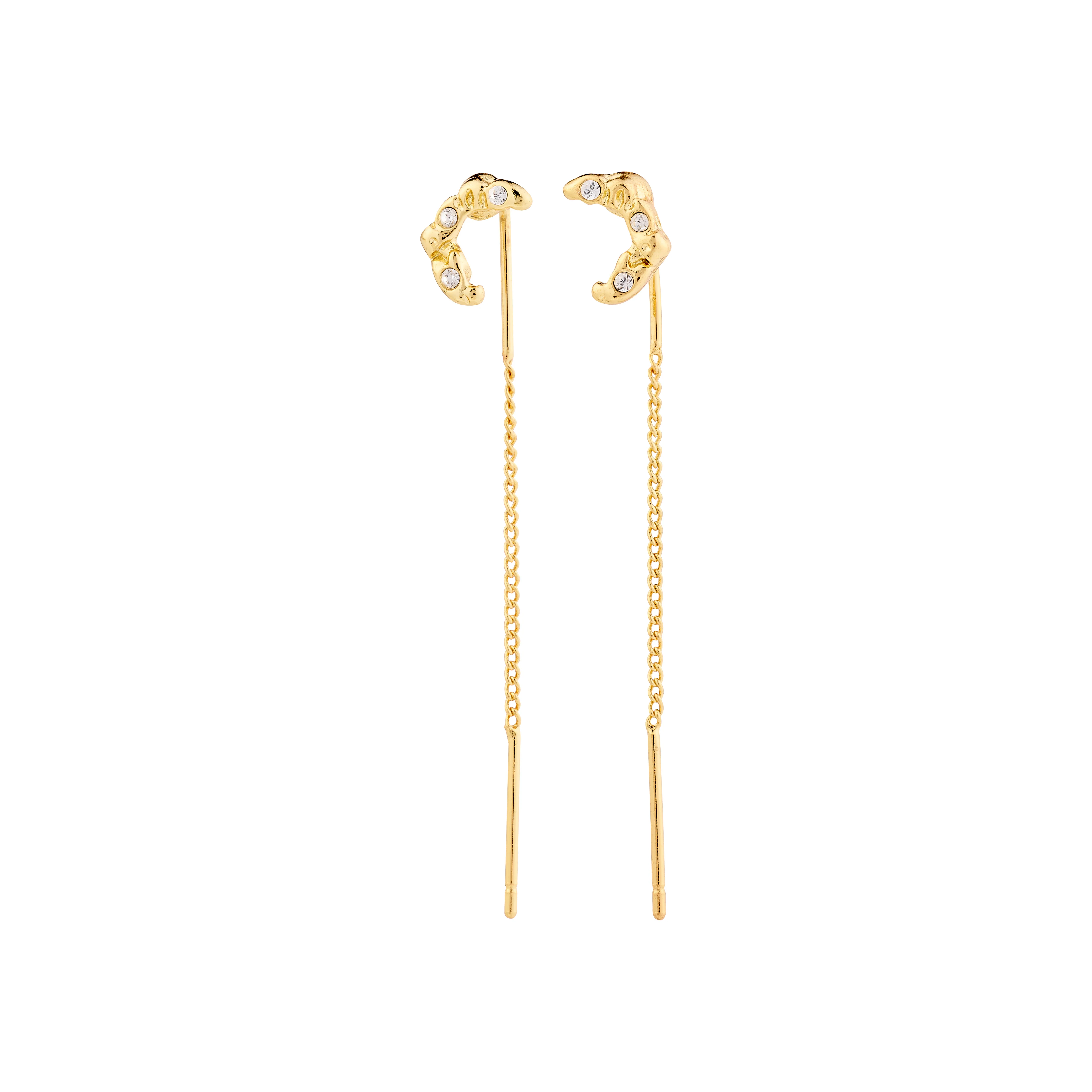KORA moon chain earrings gold-plated