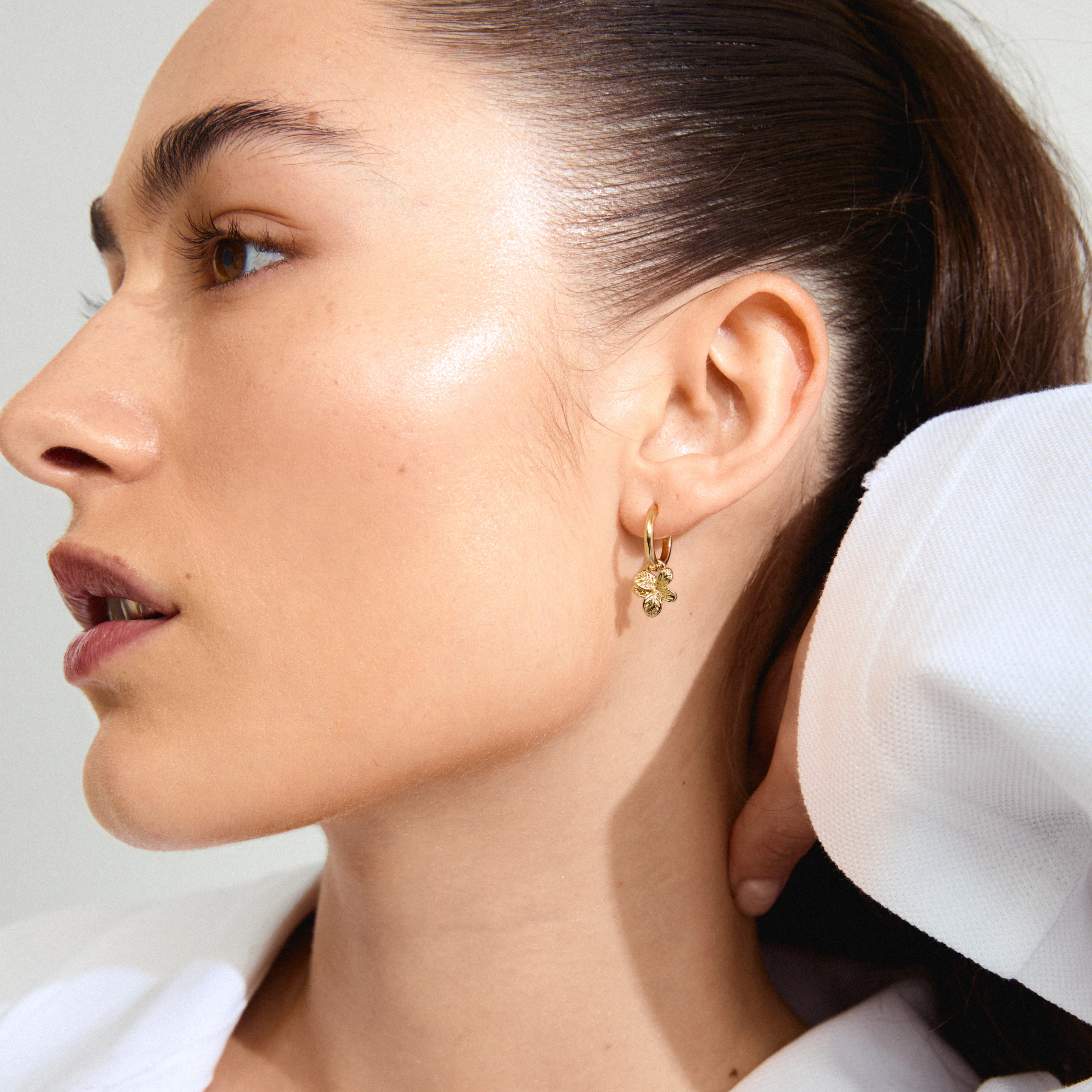 CHARMAINE hoop earrings gold-plated - Image 3