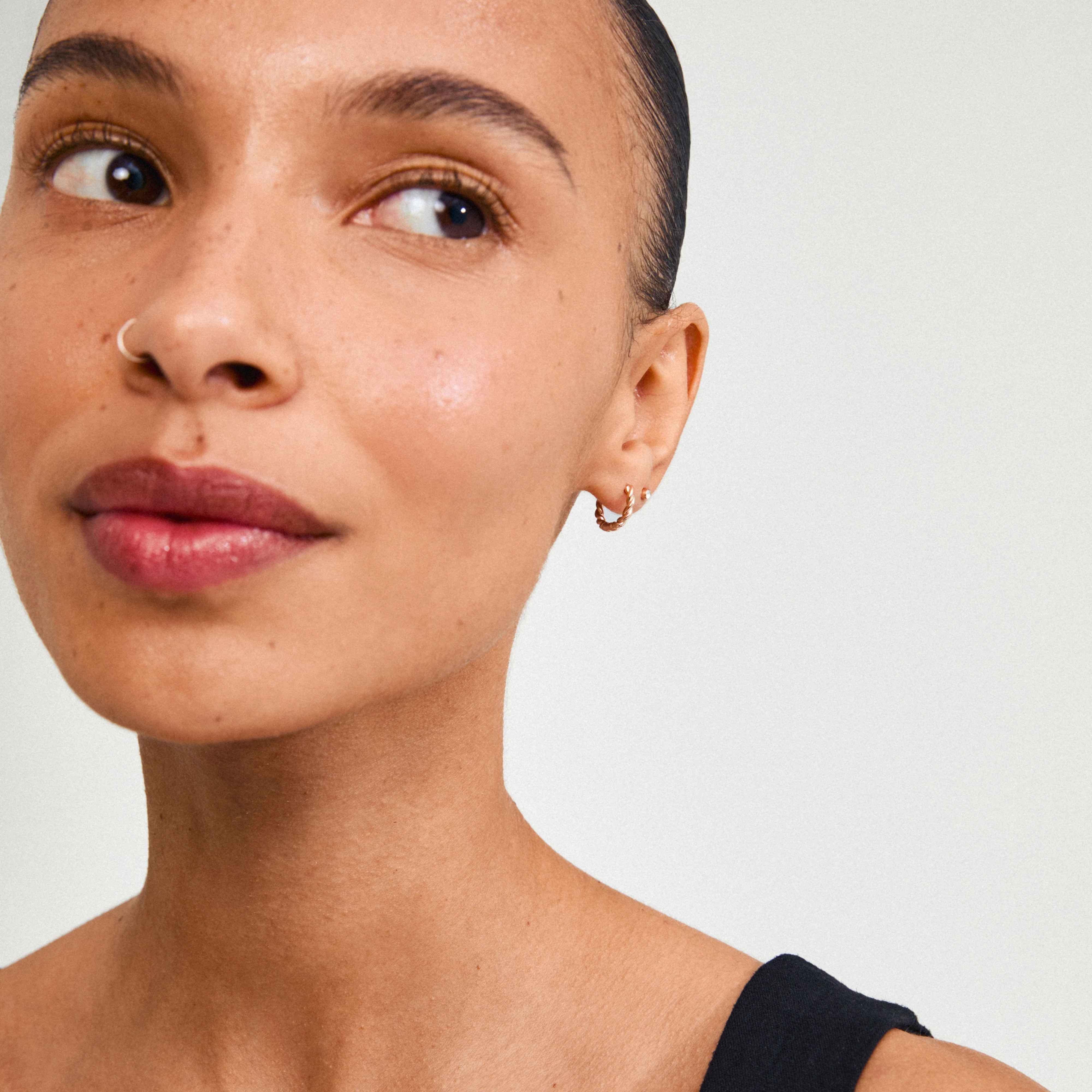EMANUELLE earrings 3-in-1 set rosegold-plated - Image 3