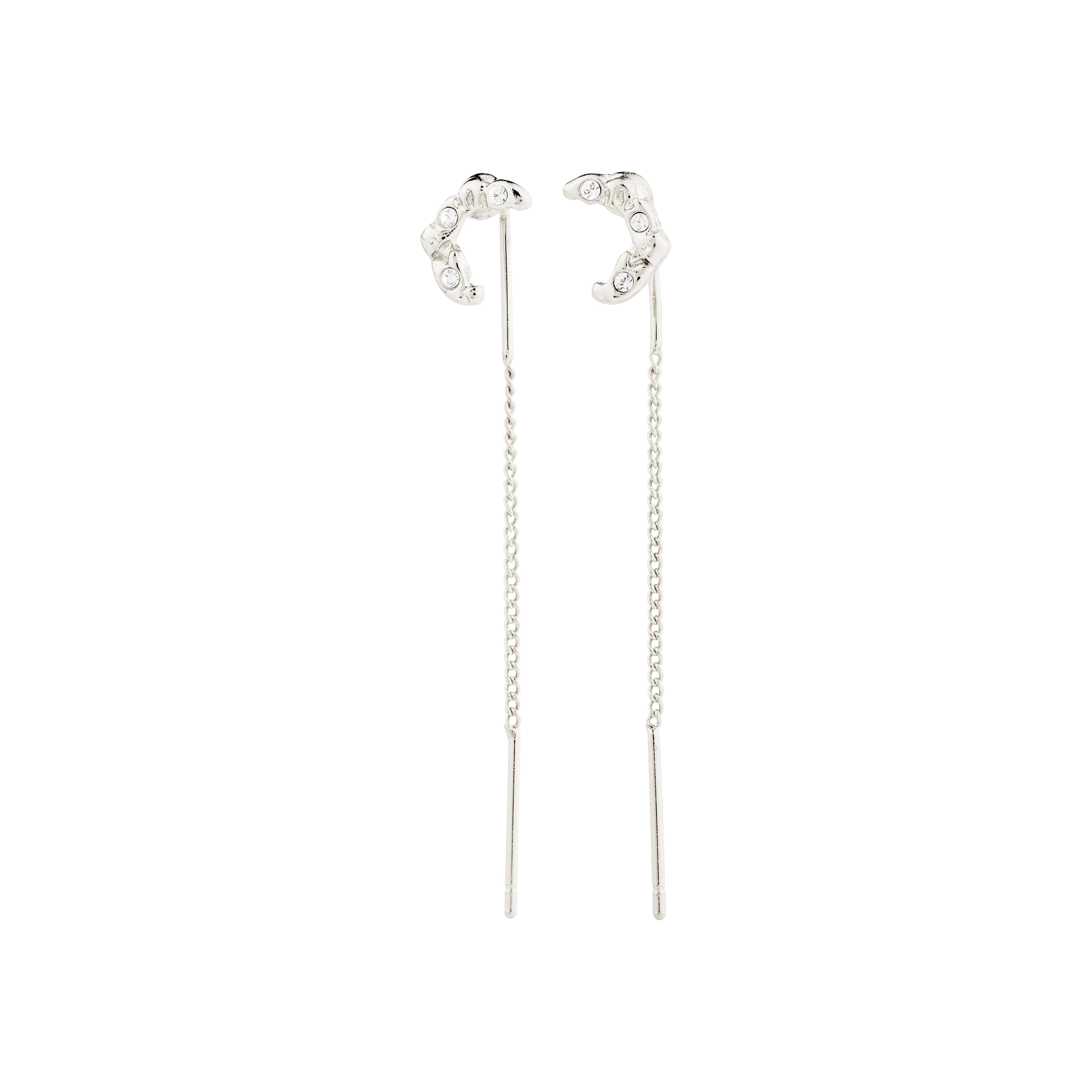 KORA moon chain earrings silver-plated