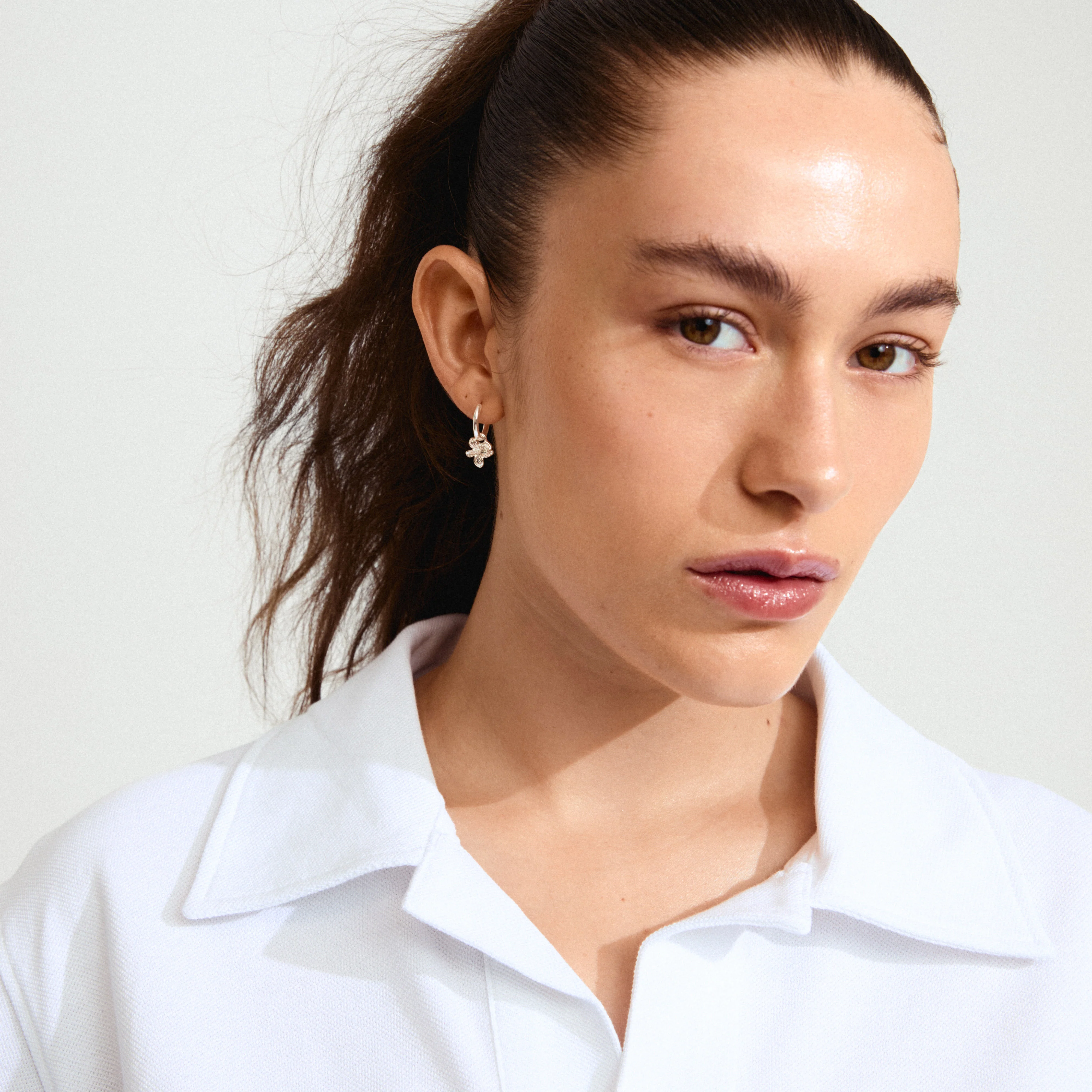 CHARMAINE hoop earrings silver-plated - Image 2