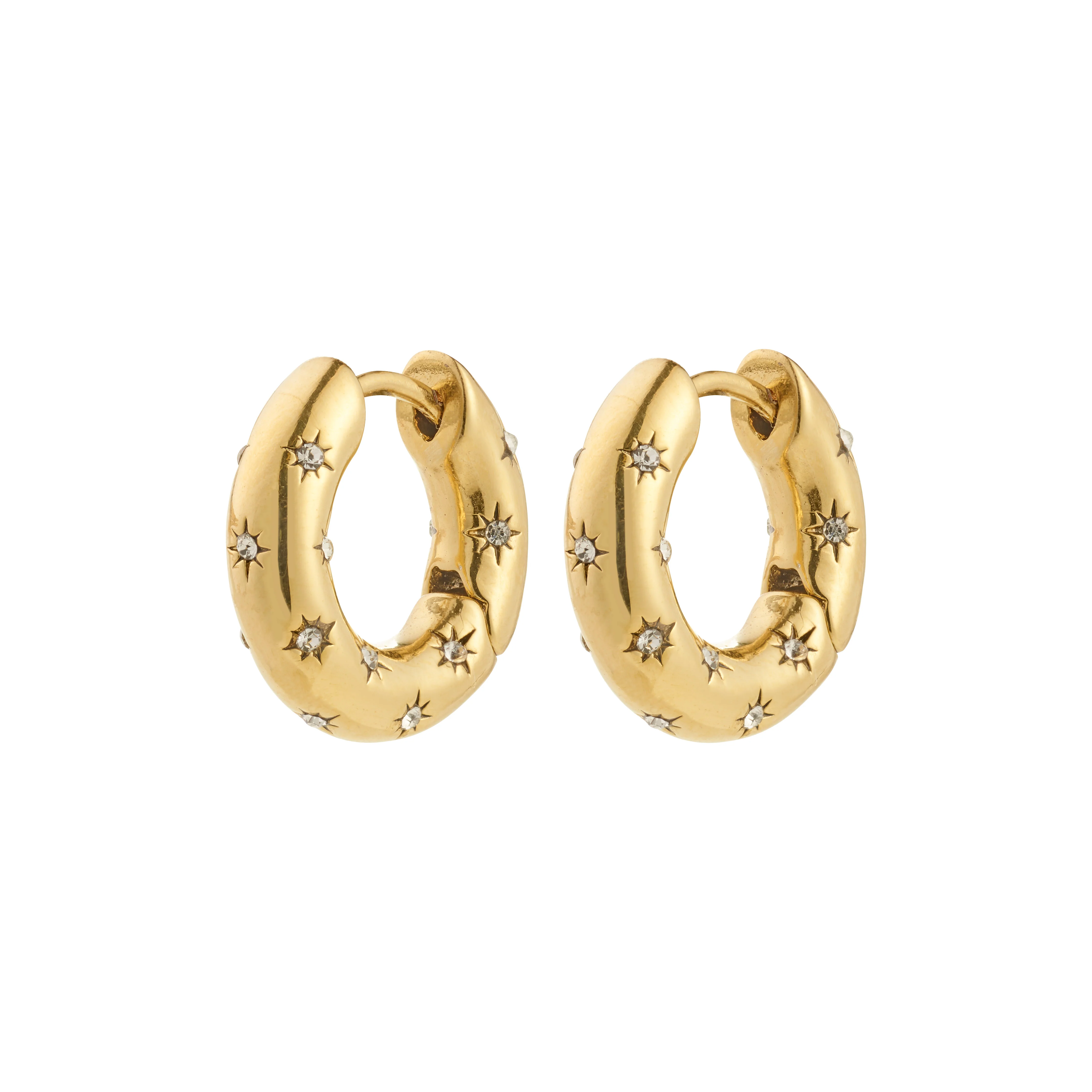 NEVAEH hoops gold-plated