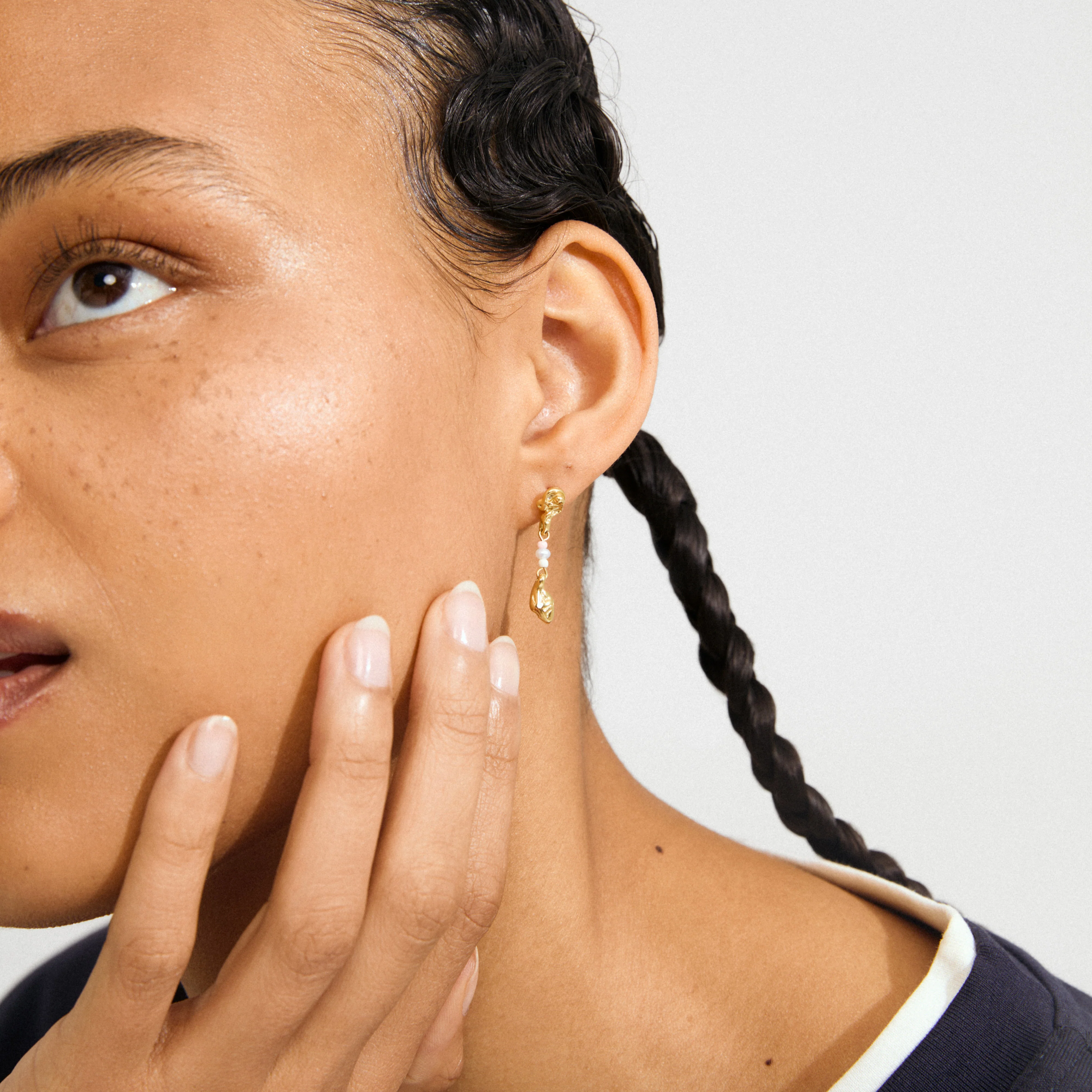 SEQUOIA earrings gold-plated - Image 2