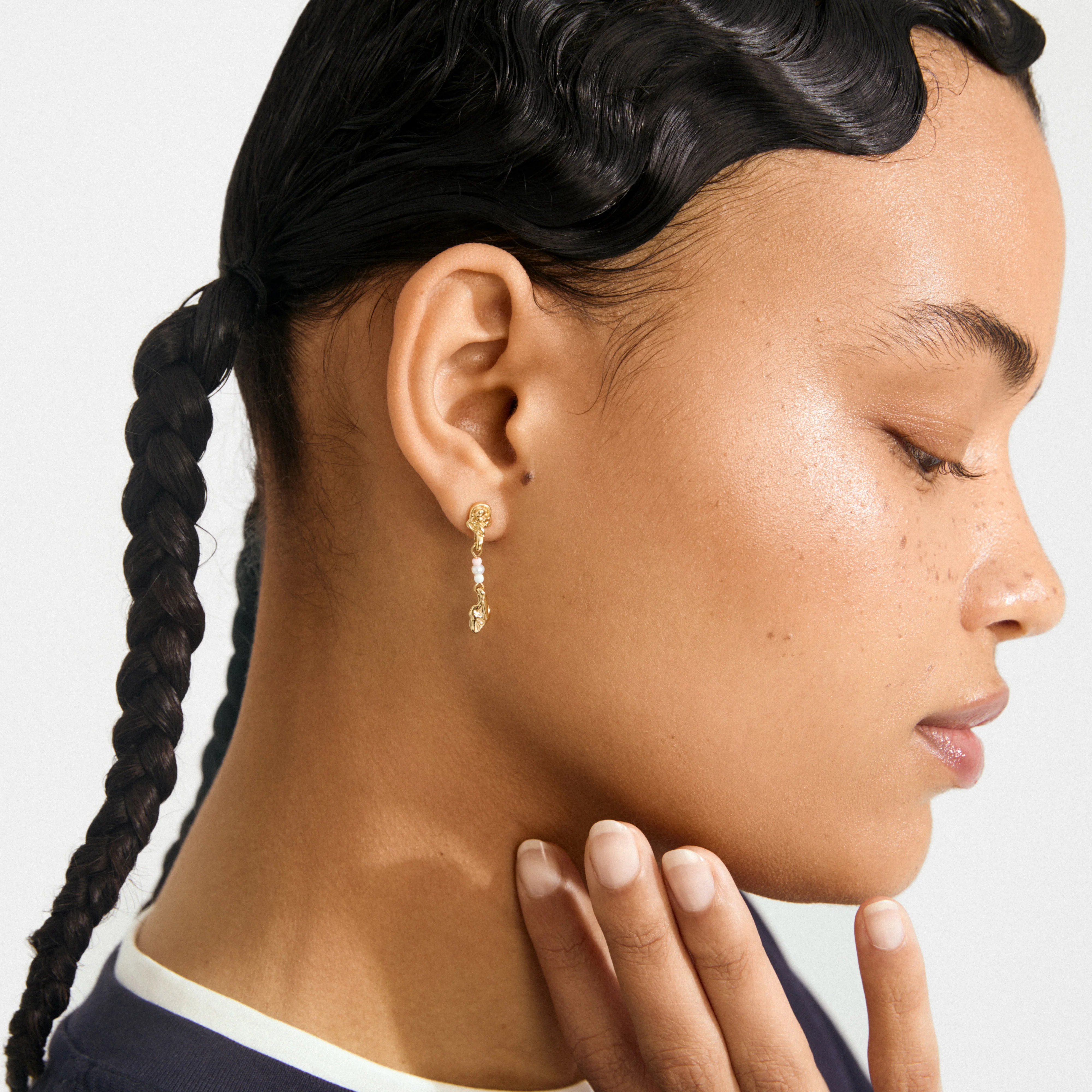 SEQUOIA earrings gold-plated - Image 3