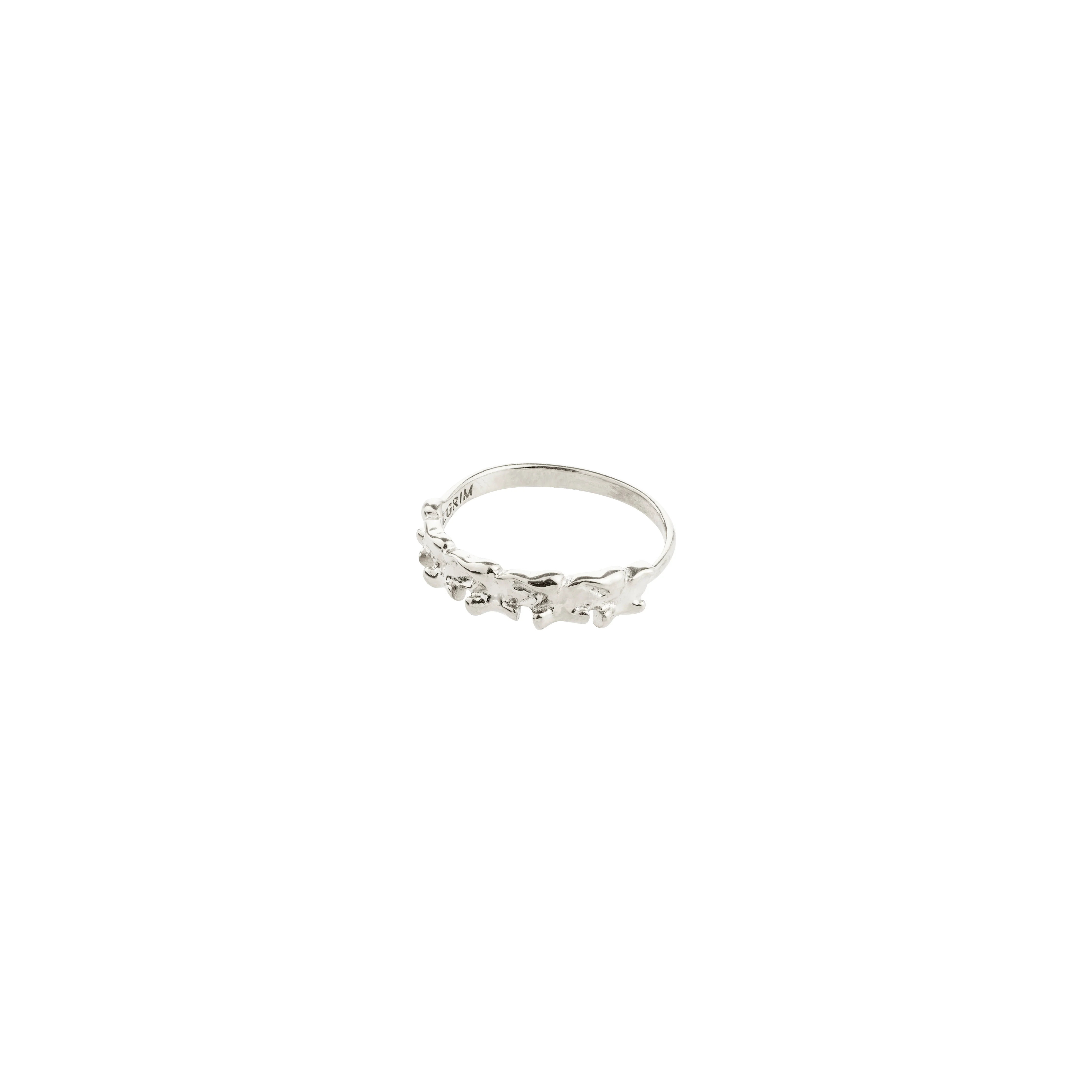 TIMBER ring silver-plated