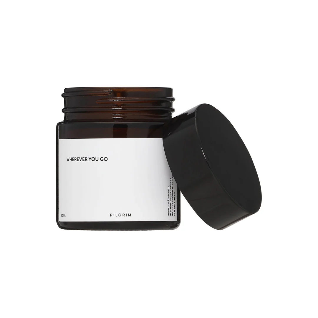 PILGRIM Scented candle, brown - Image 4