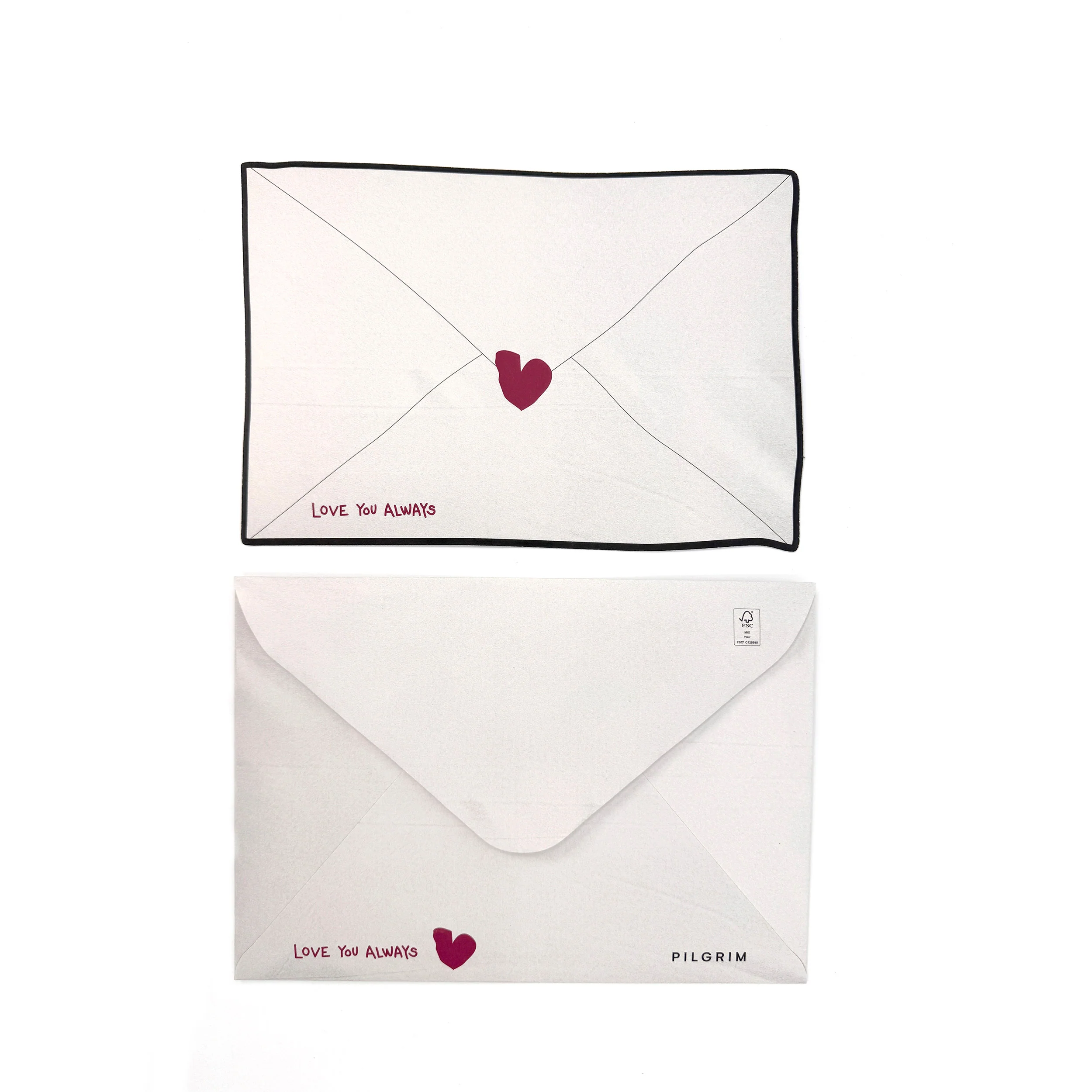 Postcard, "Love you always" with envelope - Image 2