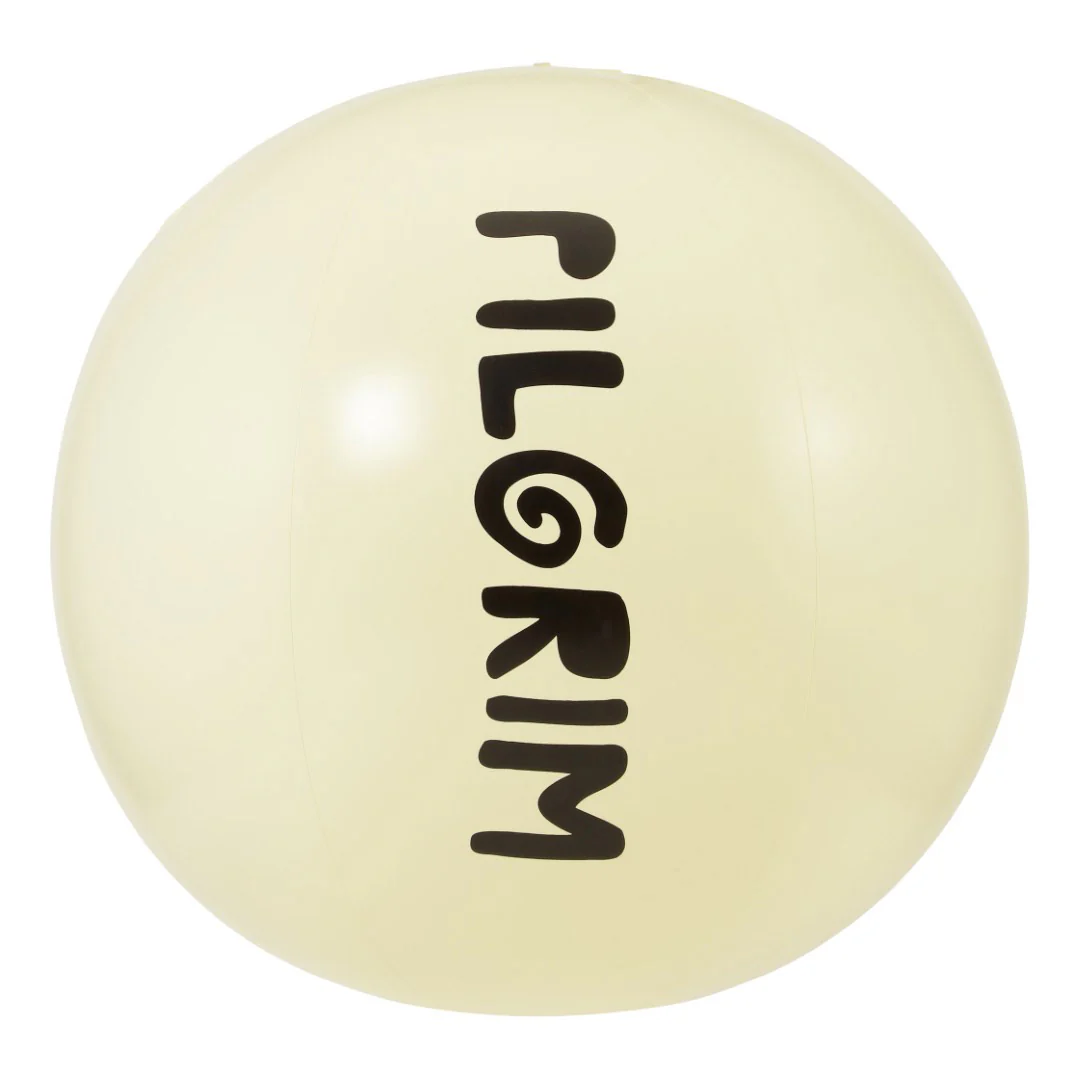 Beach Ball, 50 cm, offwhite with Pilgrim Logo