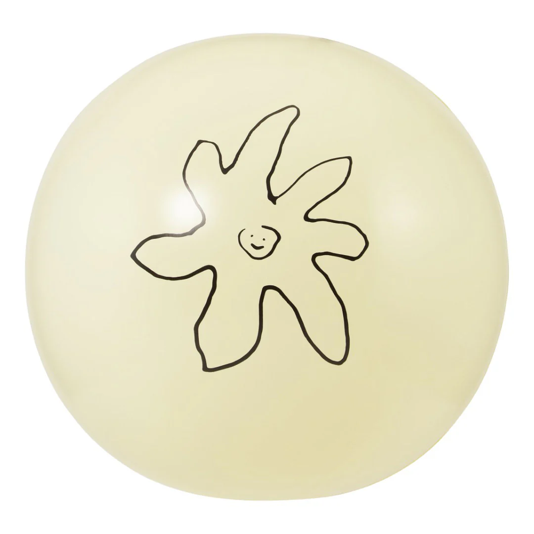 Beach Ball, 50 cm, offwhite with Pilgrim Logo - Image 2