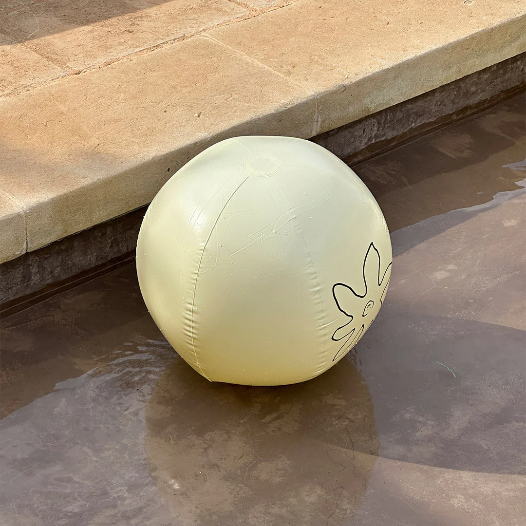 Beach Ball, 50 cm, offwhite with Pilgrim Logo - Image 7