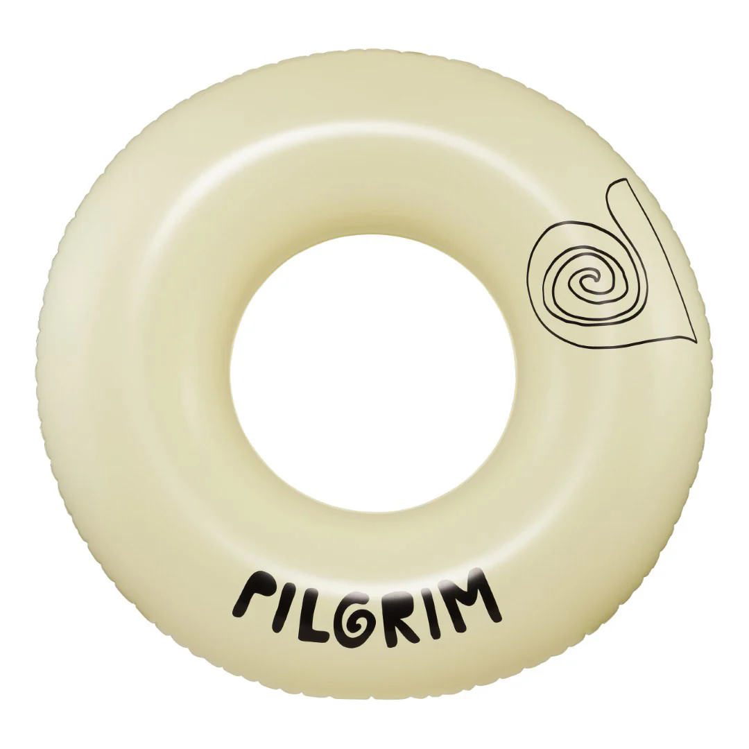 Swim ring, 120 cm, offwhite with Pilgrim logo