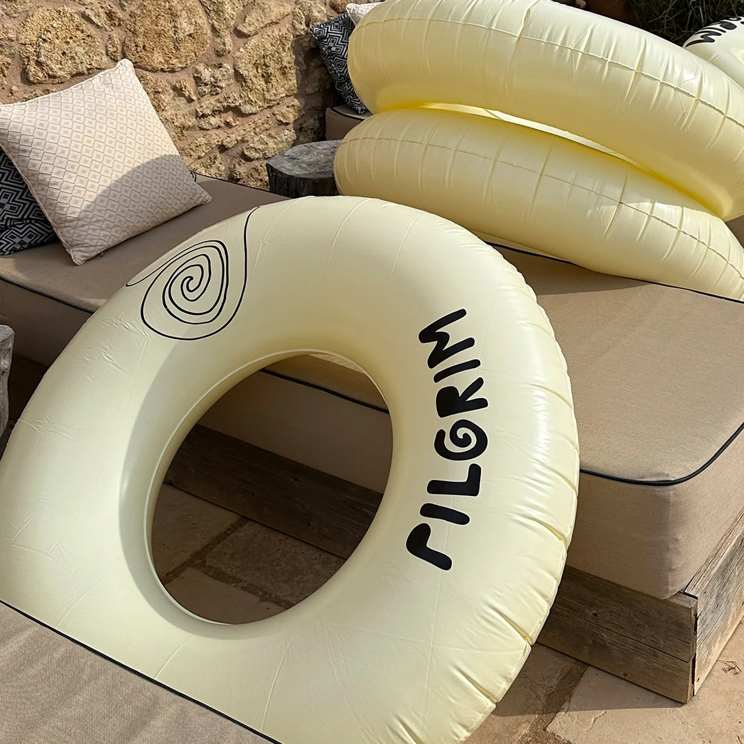 Swim ring, 120 cm, offwhite with Pilgrim logo - Image 5