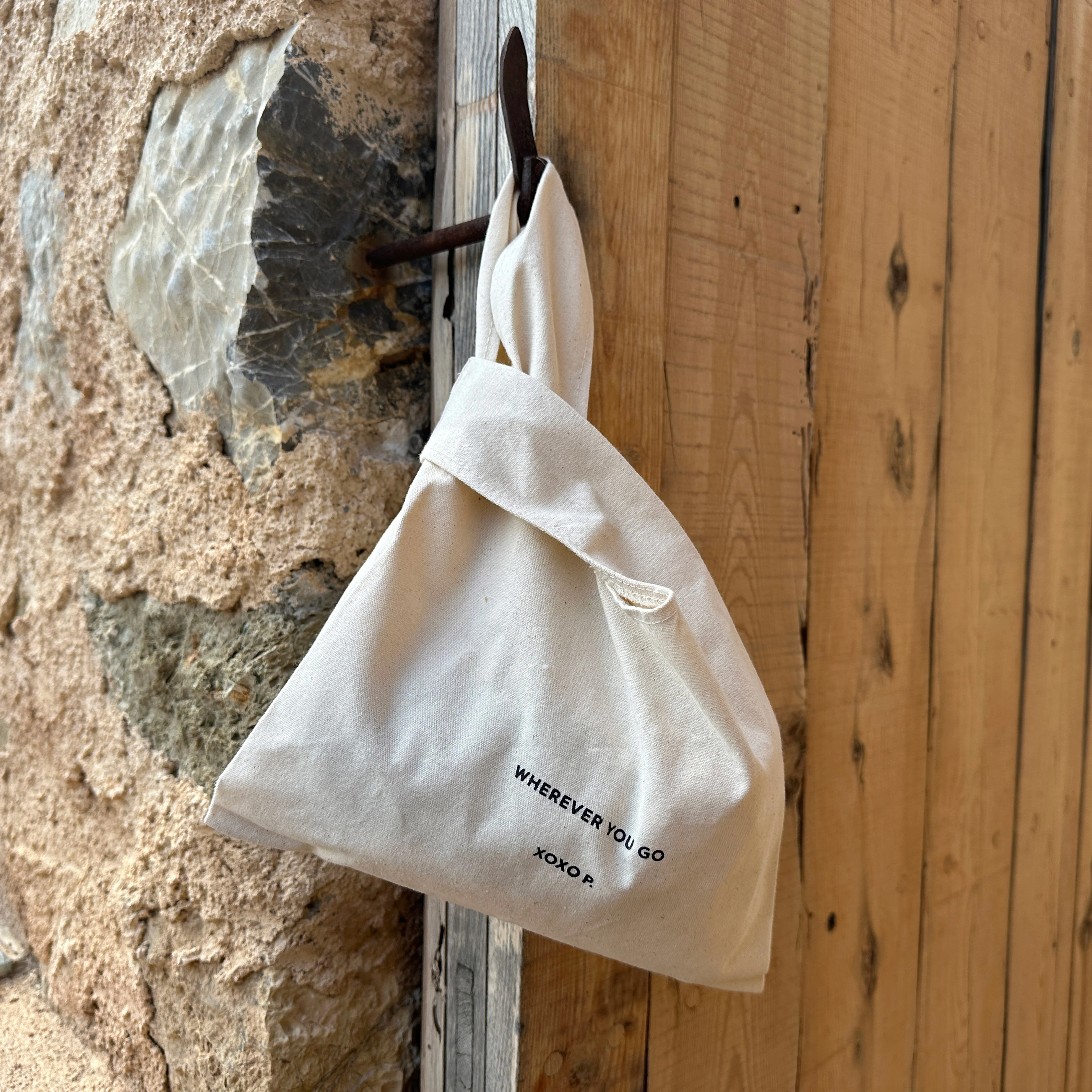 Small Fashion canvas tote-bag, off-white - Image 4