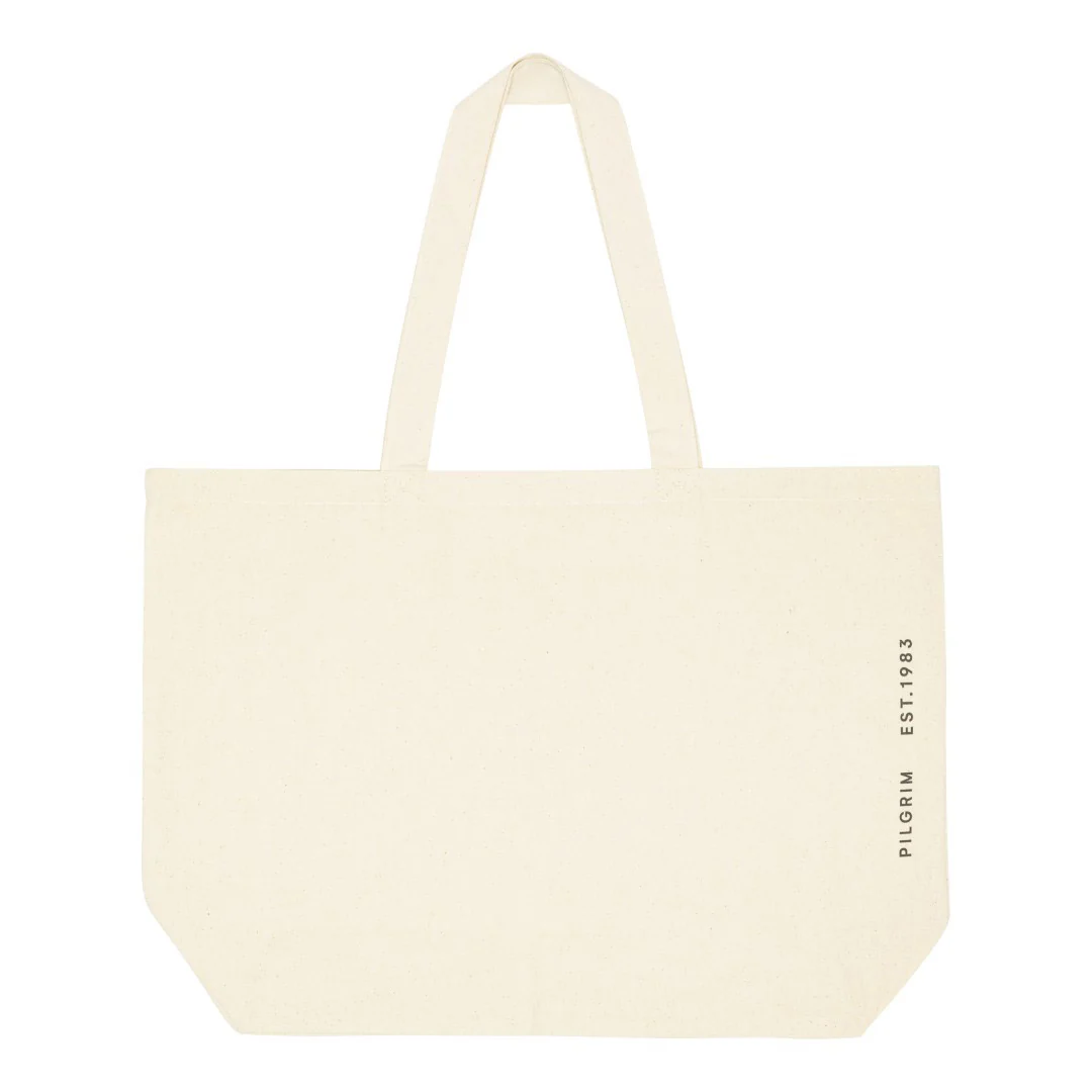 Large Fashion canvas tote-bag, off-white - Image 4