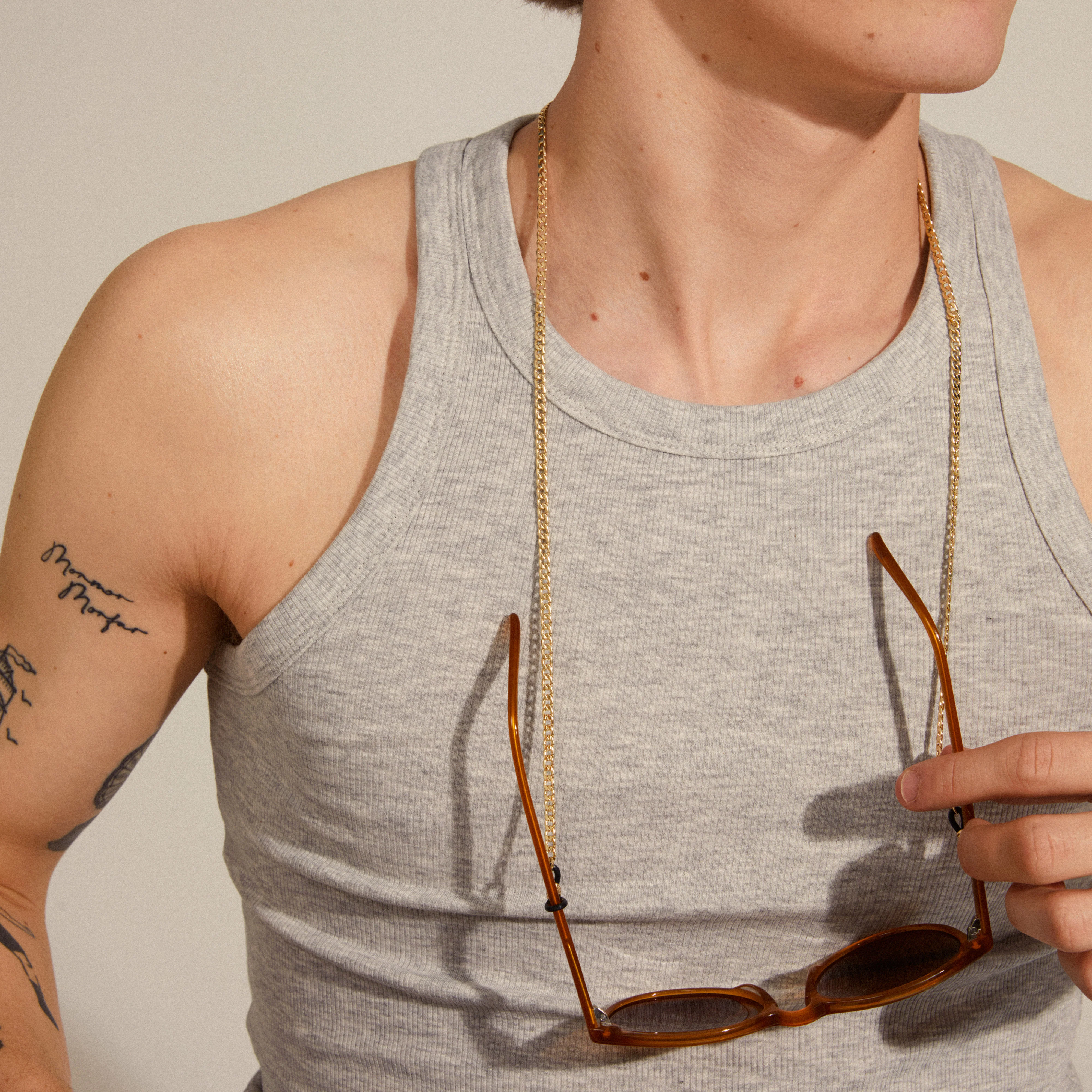 AJA curb chain for sunglasses gold-plated - Image 5