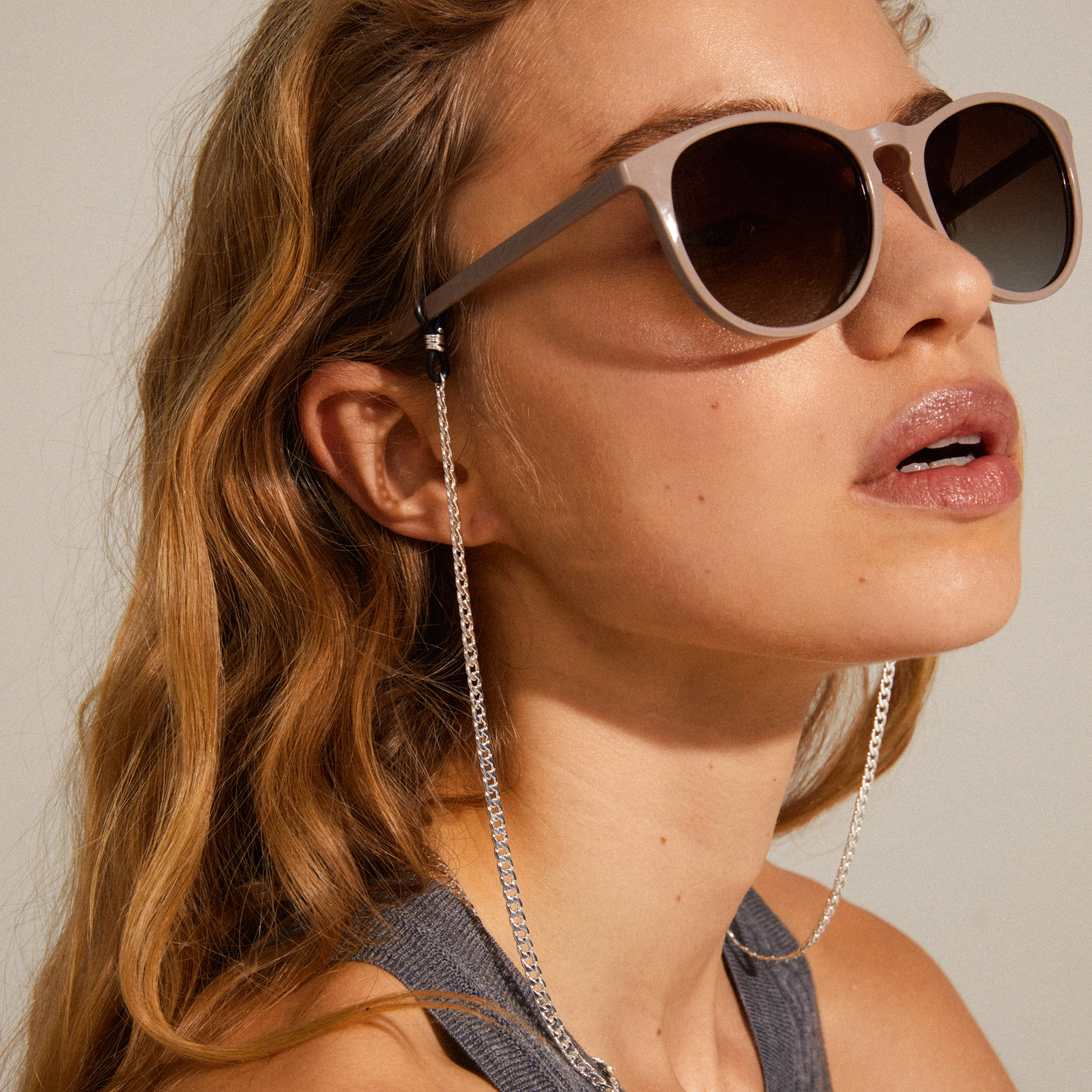 AJA curb chain for sunglasses silver-plated - Image 3