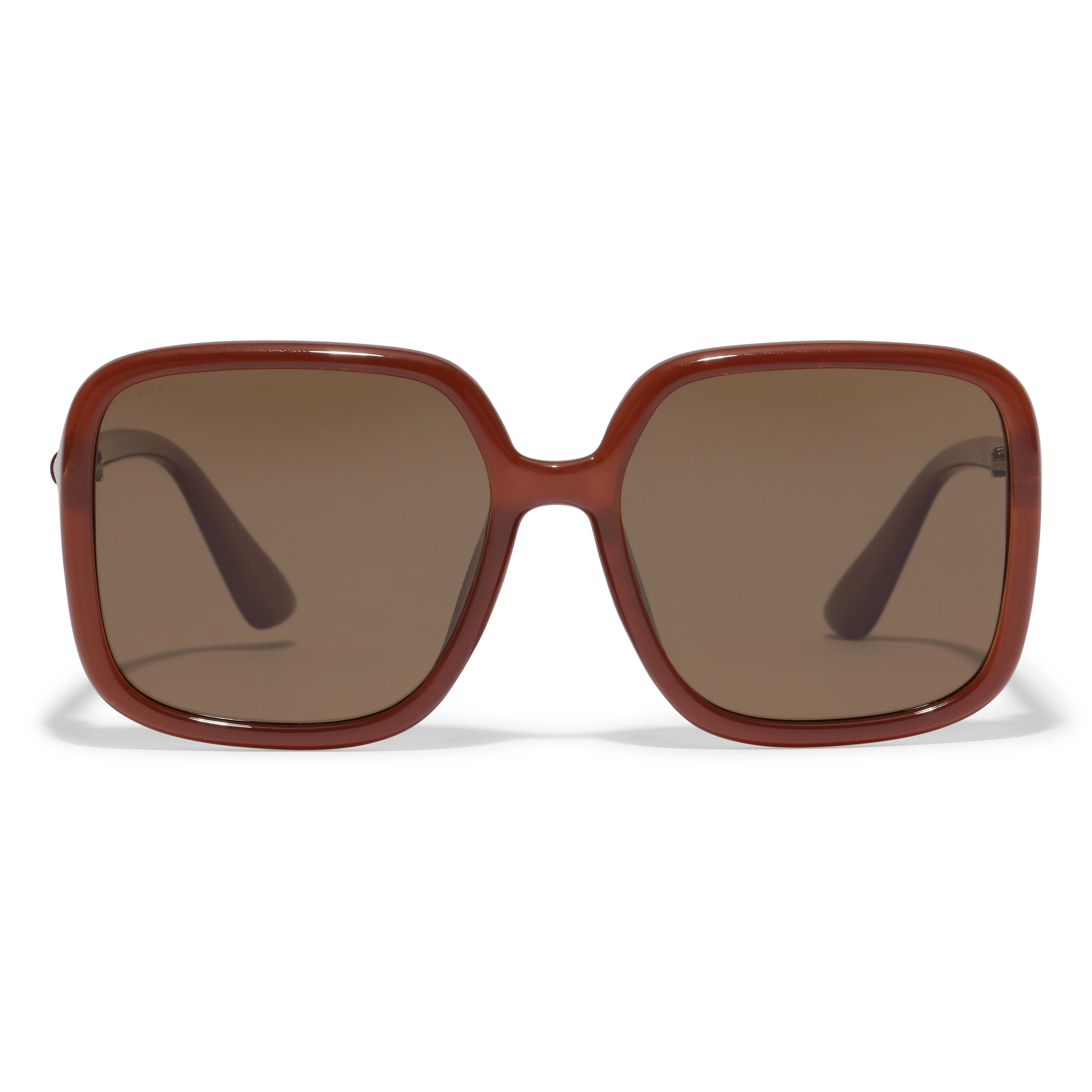 MILAN oversized retro sunglasses brown - Image 5