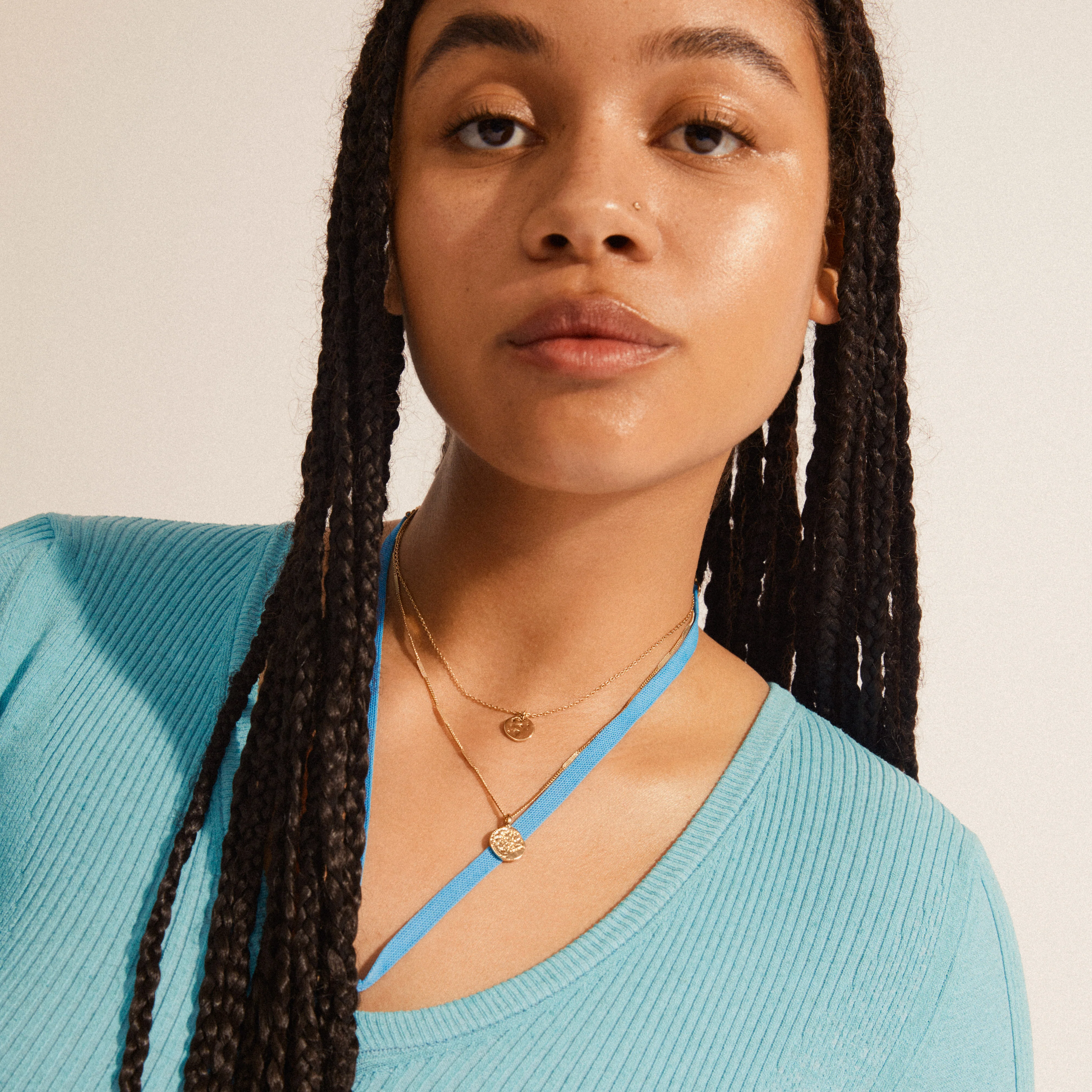 HAVEN 2-in-1 coin necklace gold-plated - Image 2