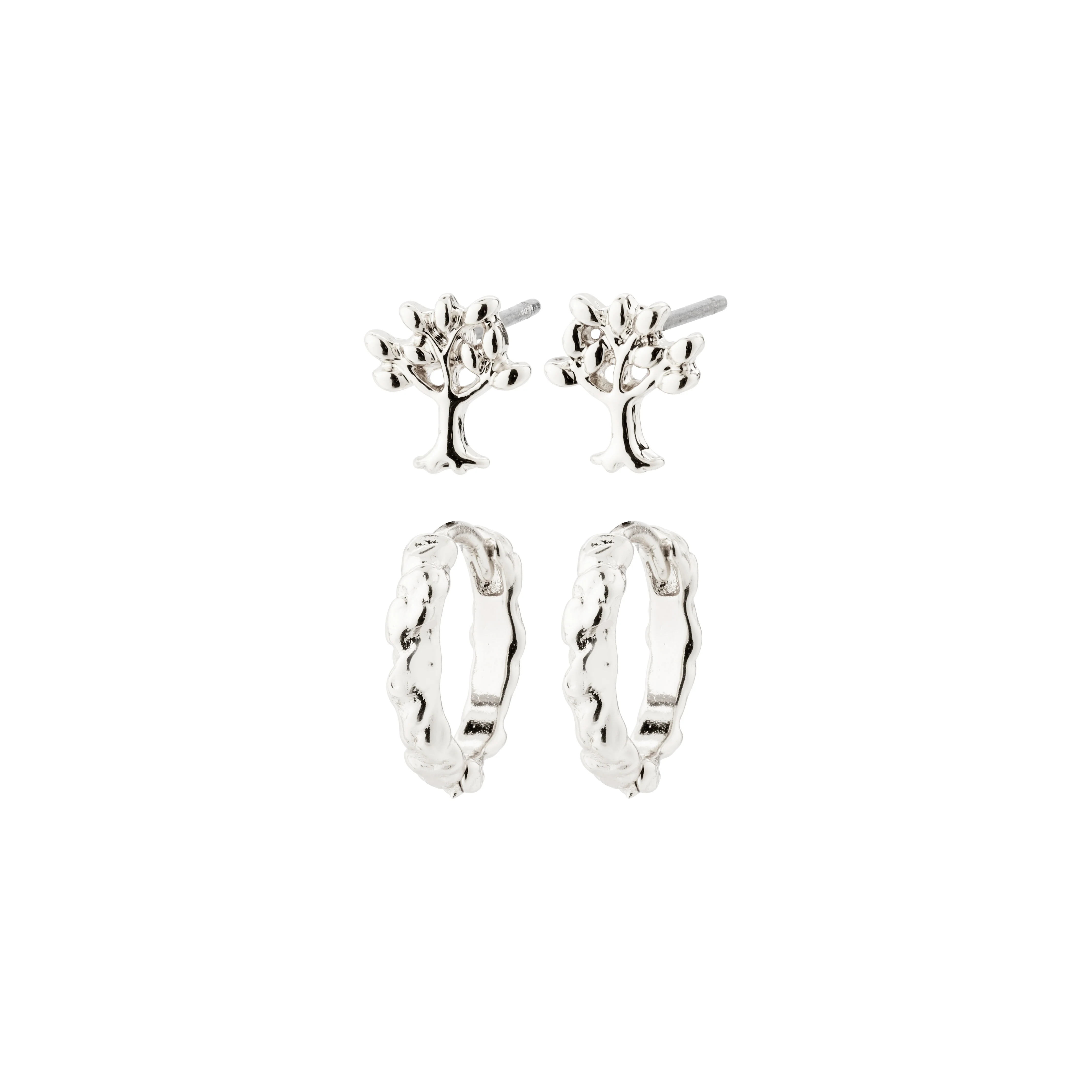 PIPER gift set, earrings 2-in-1 set, silver-plated - Image 4