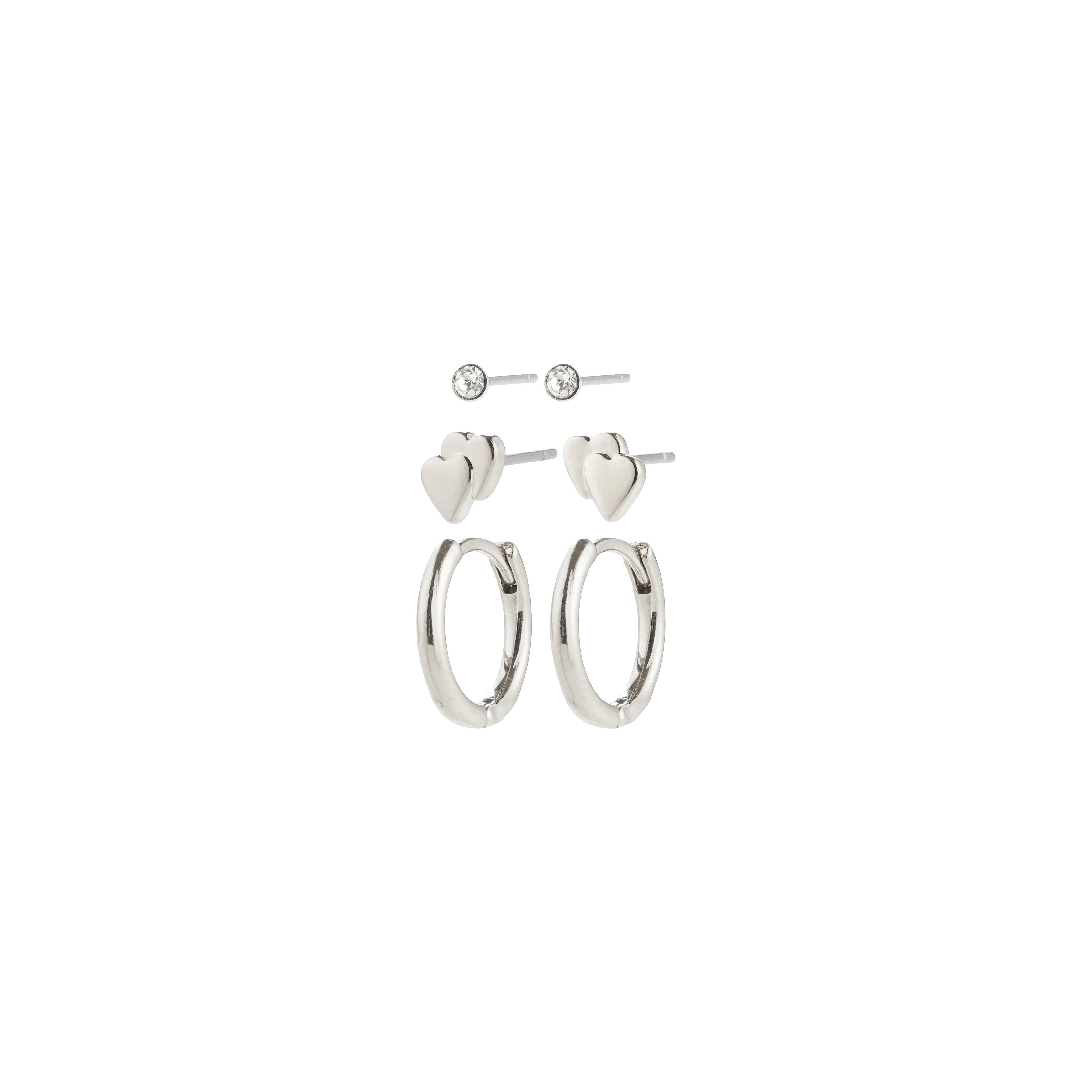 HALO gift set, earrings 3-in-1 set, silver-plated - Image 4