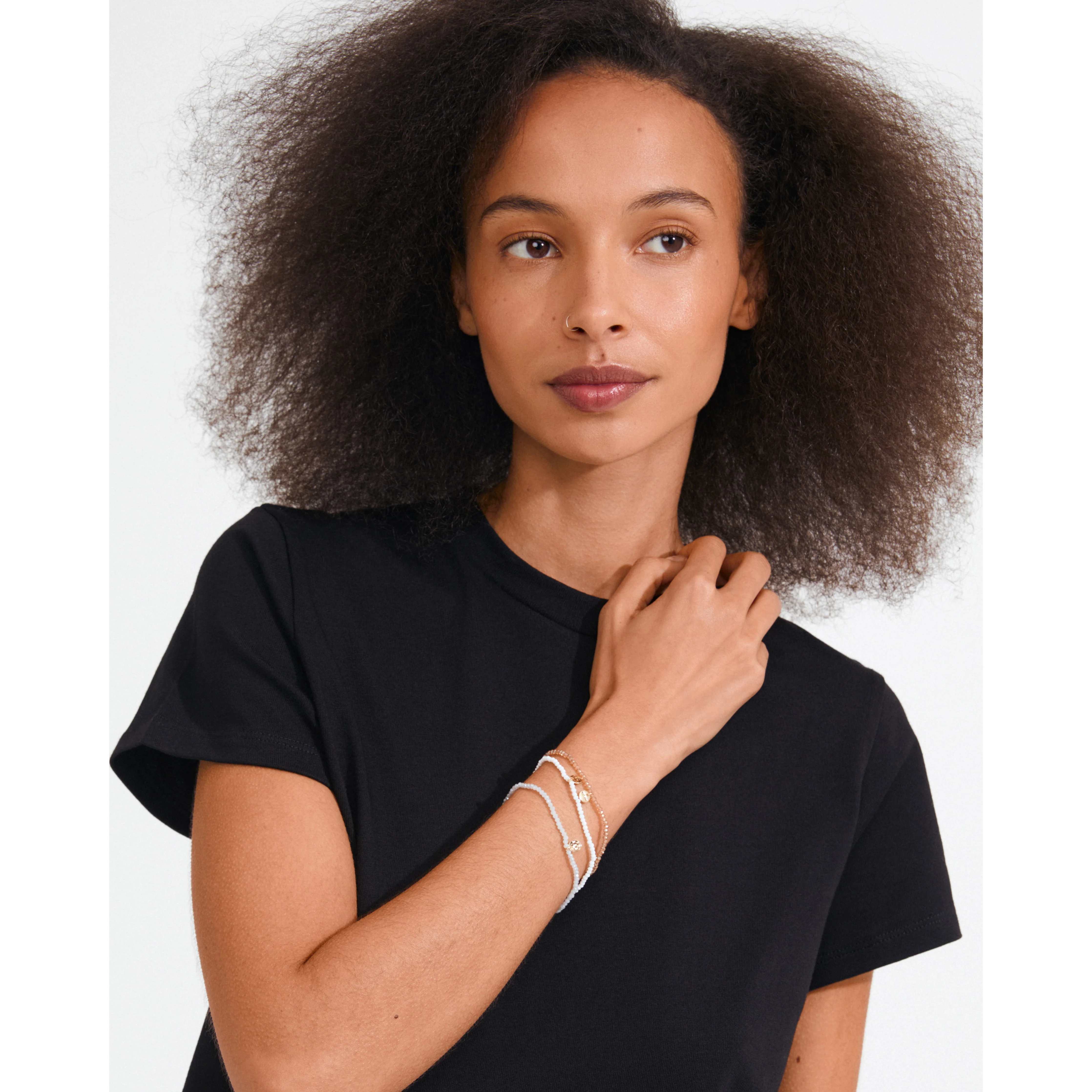 INDIGO 3-in-1 bracelet set, grey-mix/gold-plated - Image 2